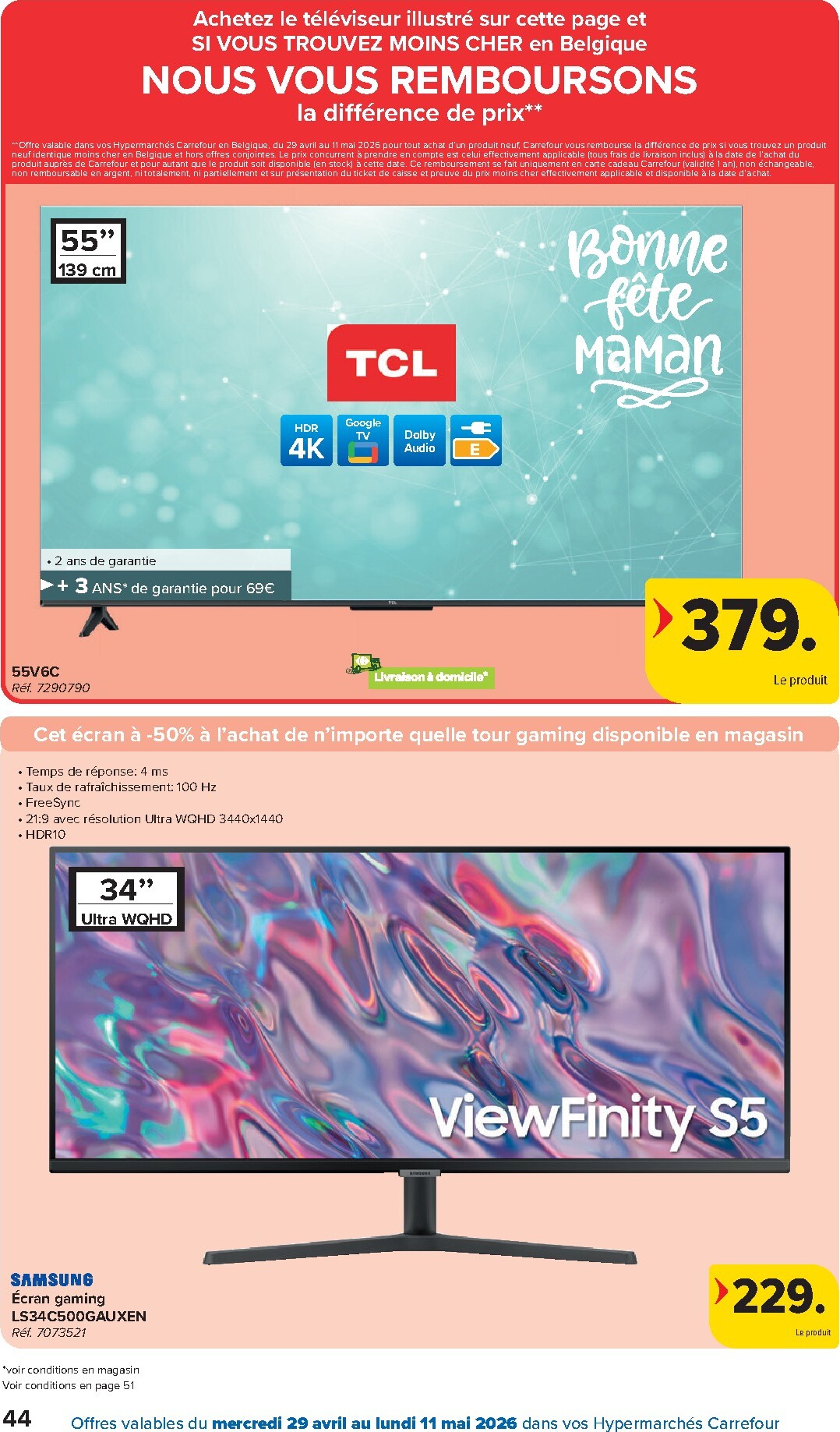 carrefour - Carrefour Hypermarchés folder voor volgende week van woensdag 29/04/2026 tot maandag 11/05/2026 - page: 44