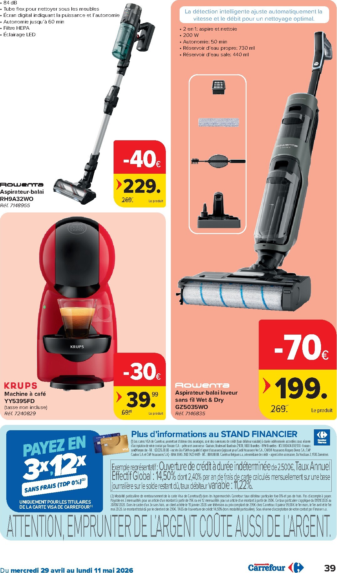 carrefour - Carrefour Hypermarchés folder voor volgende week van woensdag 29/04/2026 tot maandag 11/05/2026 - page: 39