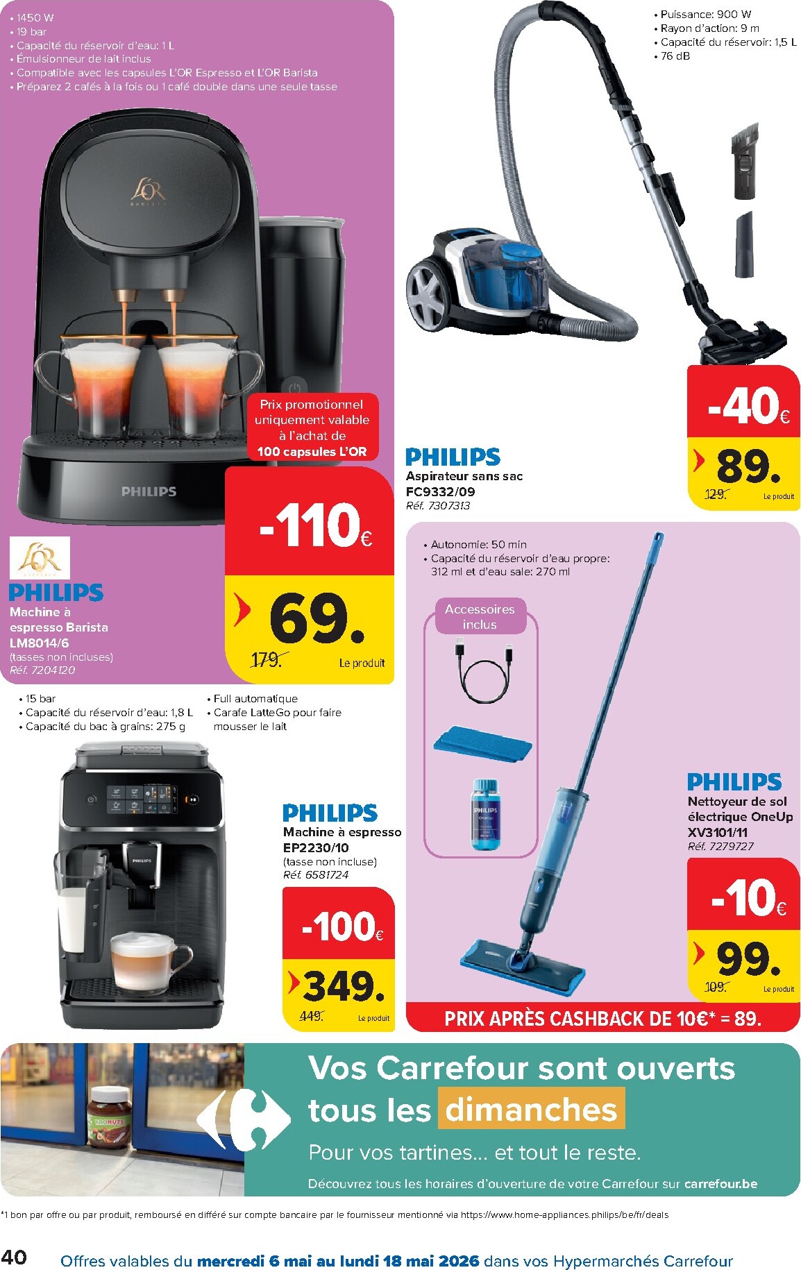 carrefour - Carrefour Hypermarchés folder voor volgende week van woensdag 06/05/2026 tot maandag 18/05/2026 - page: 40