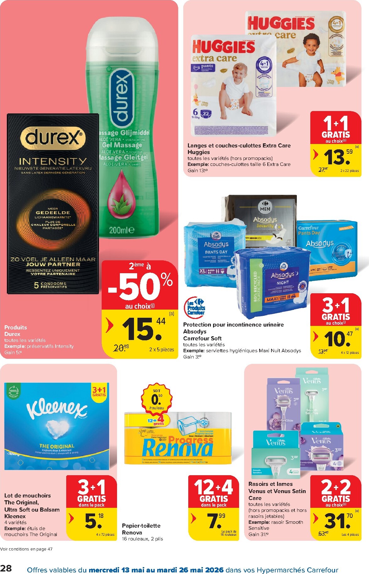 carrefour - Carrefour Hypermarchés folder voor volgende week van woensdag 13/05/2026 tot dinsdag 26/05/2026 - page: 28