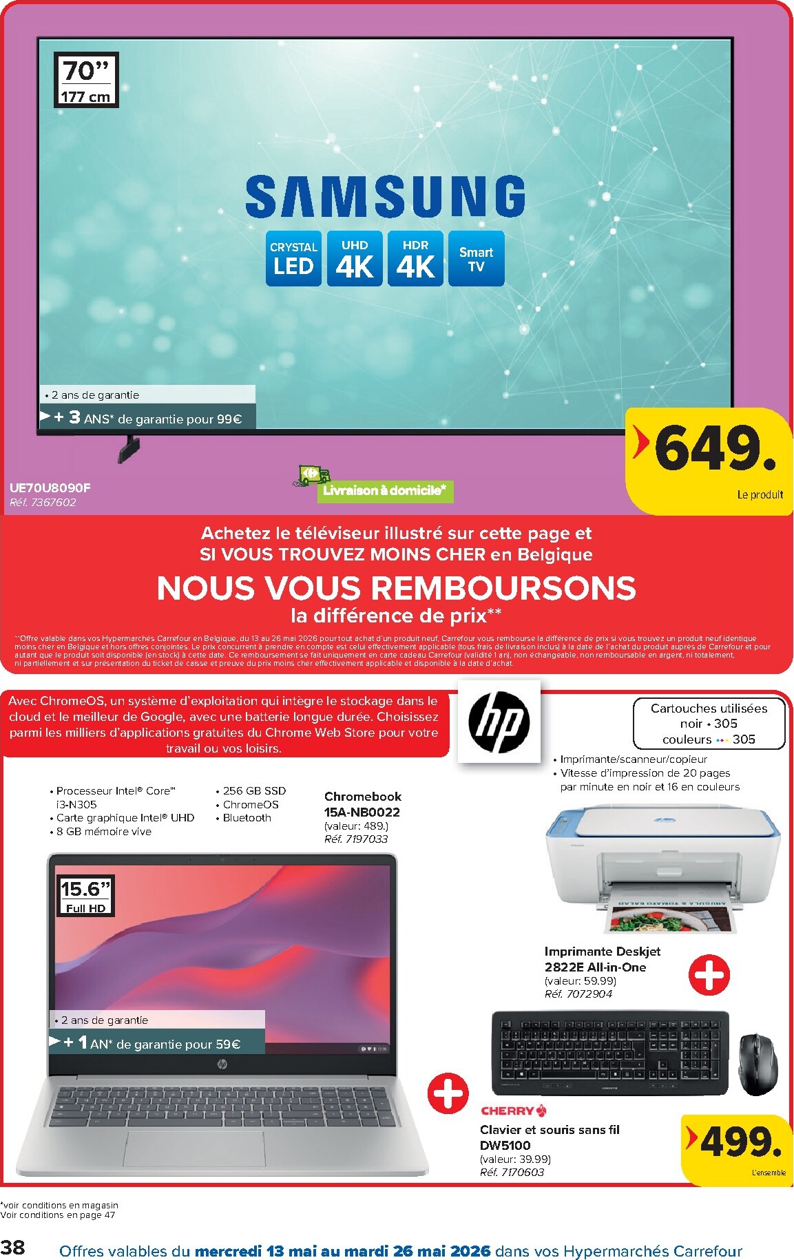 carrefour - Carrefour Hypermarchés folder voor volgende week van woensdag 13/05/2026 tot dinsdag 26/05/2026 - page: 38