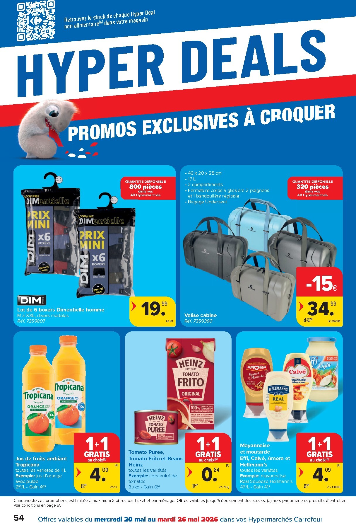 carrefour - Carrefour Hypermarchés folder voor volgende week van woensdag 20/05/2026 tot maandag 01/06/2026 - page: 54