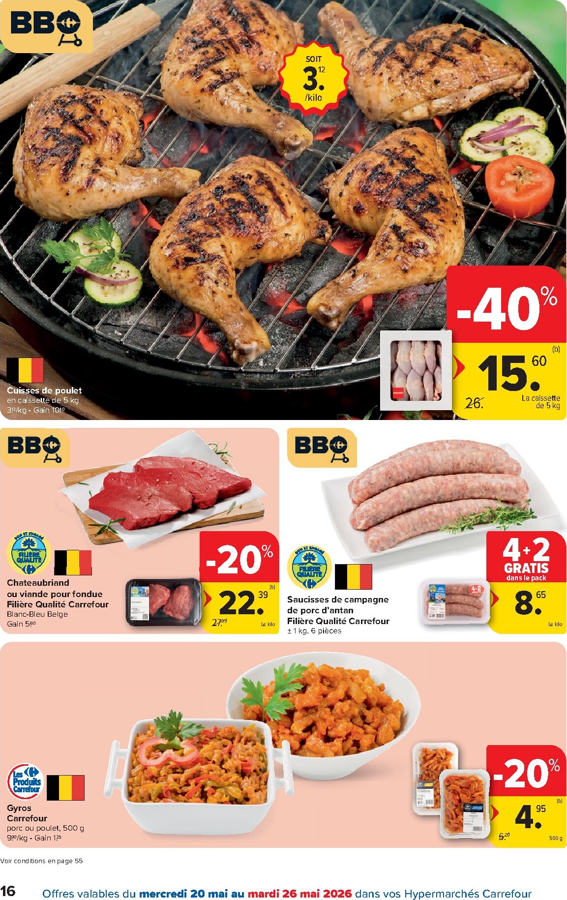 carrefour - Carrefour Hypermarchés folder voor volgende week van woensdag 20/05/2026 tot maandag 01/06/2026 - page: 16