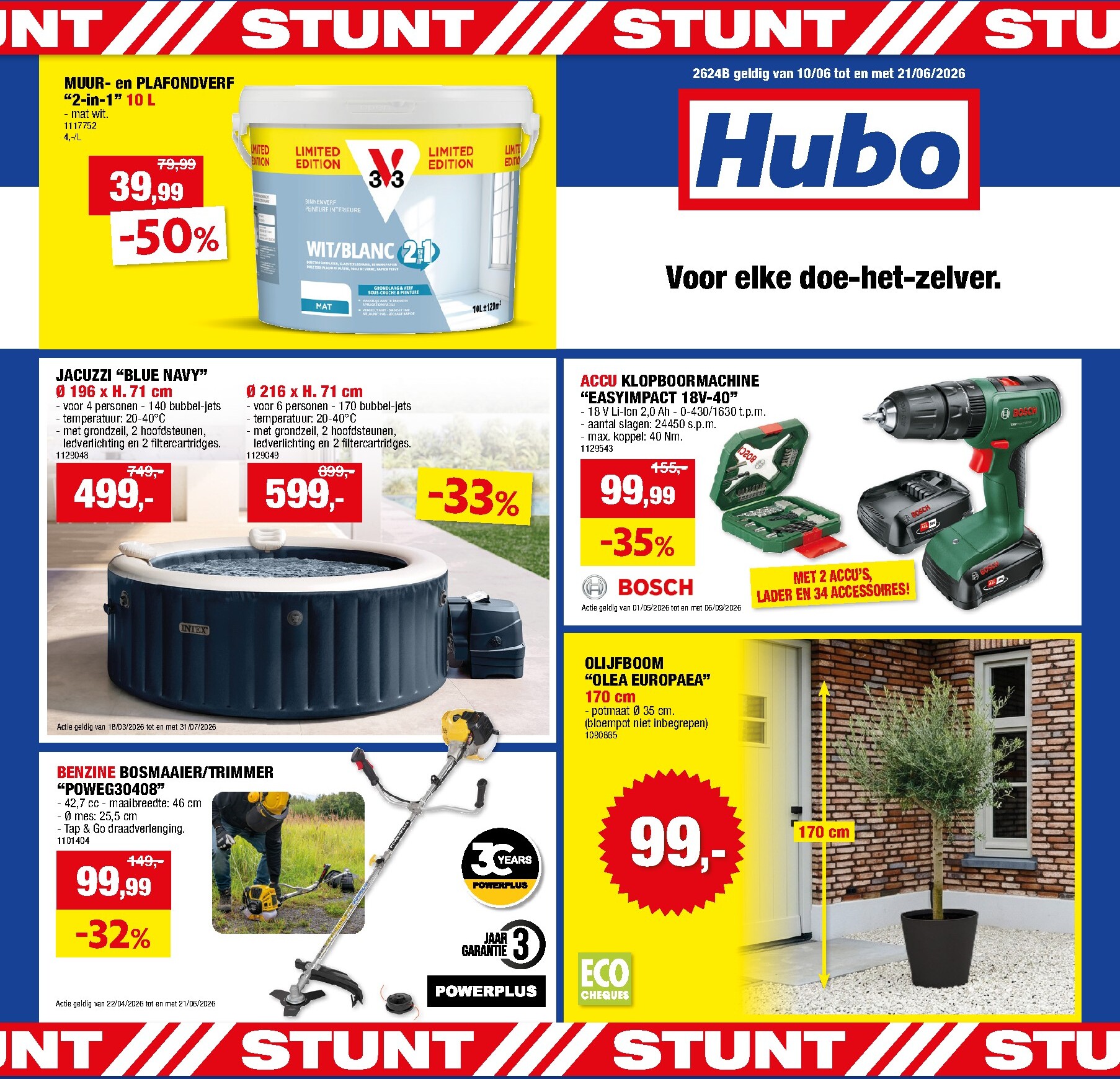 hubo - Huidige Hubo folder geldig van woensdag 10/06/2026 tot zondag 21/06/2026