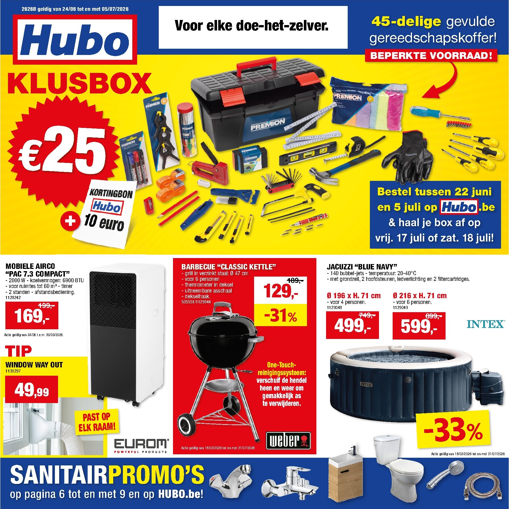 hubo - Huidige Hubo folder geldig van woensdag 24/06/2026 tot zondag 05/07/2026 - page: 1
