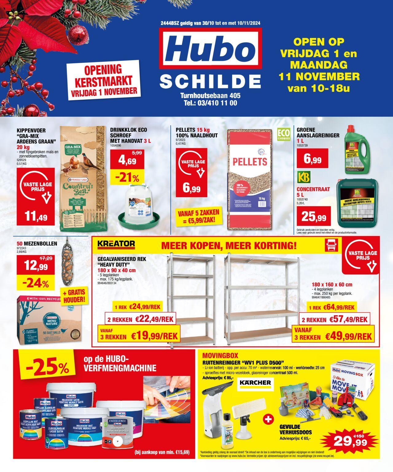 hubo - Hubo Schilde 30/10/2024 t/m 10/11/2024