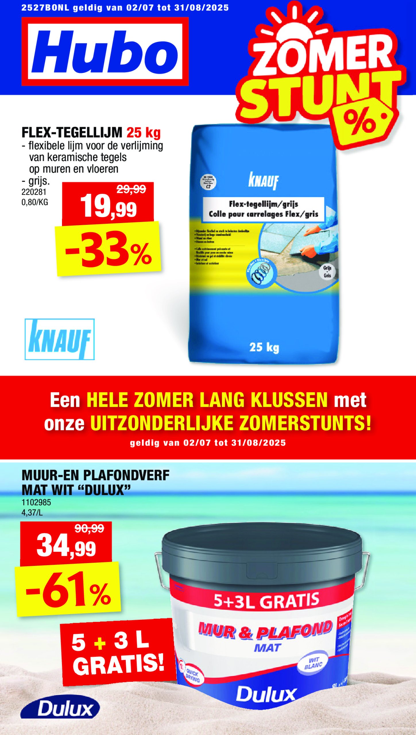 hubo - Hubo - Zomer Stunt folder geldig vanaf 02/07 - 31/08
