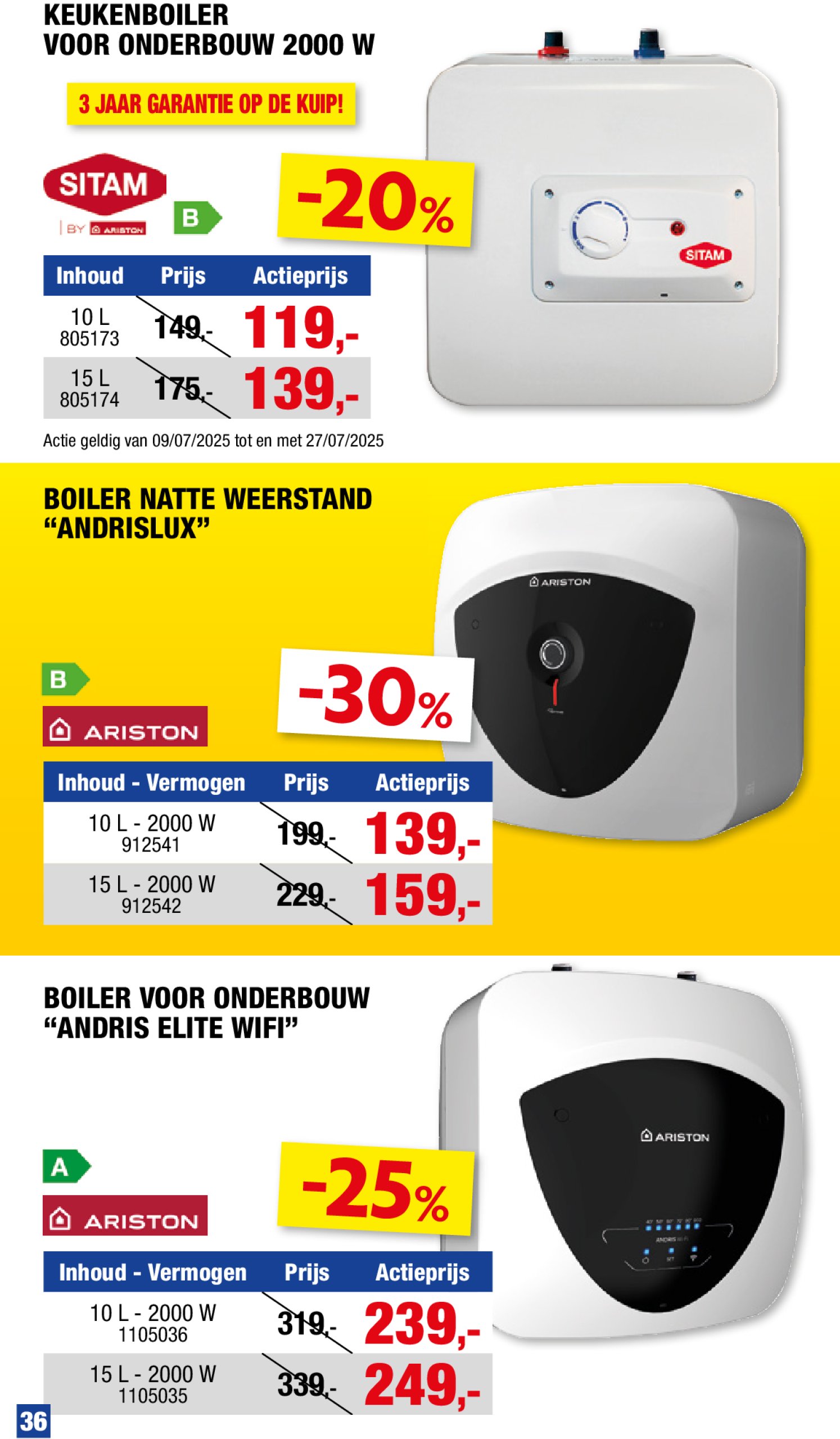 hubo - Hubo - Sanitairspecial folder geldig vanaf 09/07 - 20/07 - page: 37