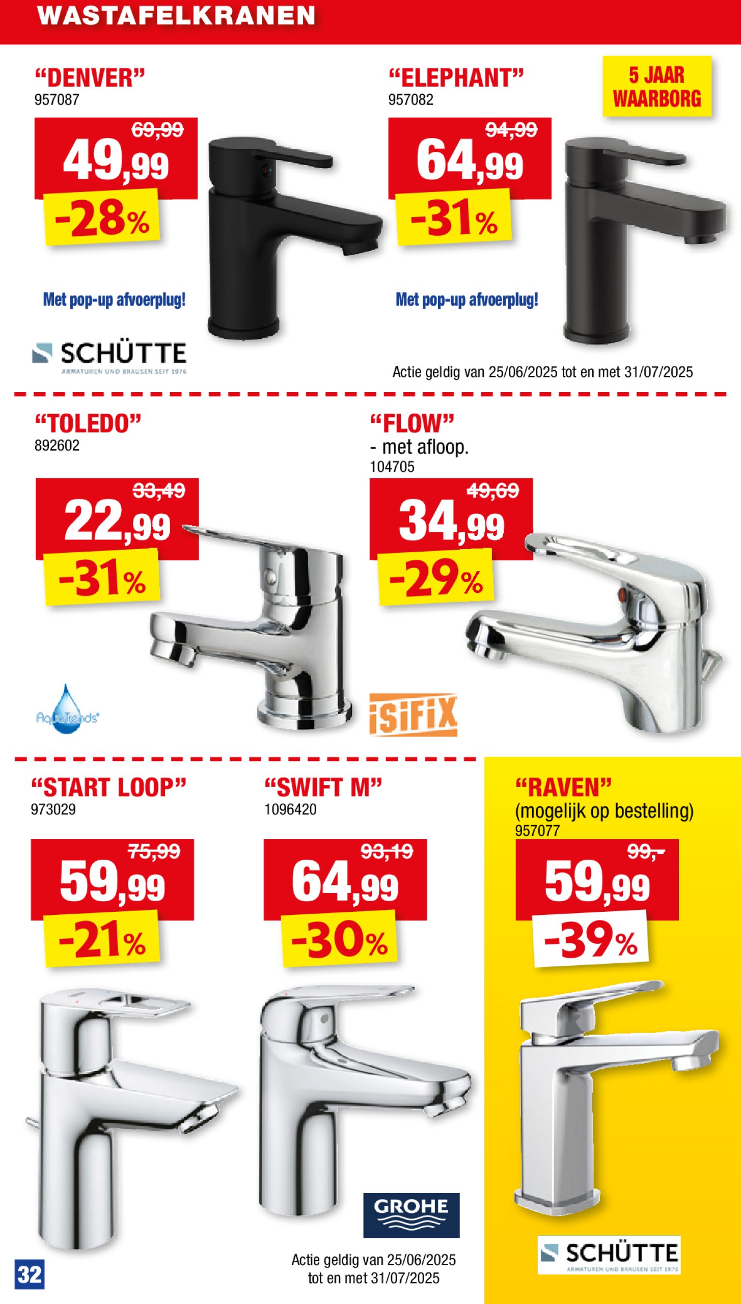 hubo - Hubo - Sanitairspecial folder geldig vanaf 09/07 - 20/07 - page: 33