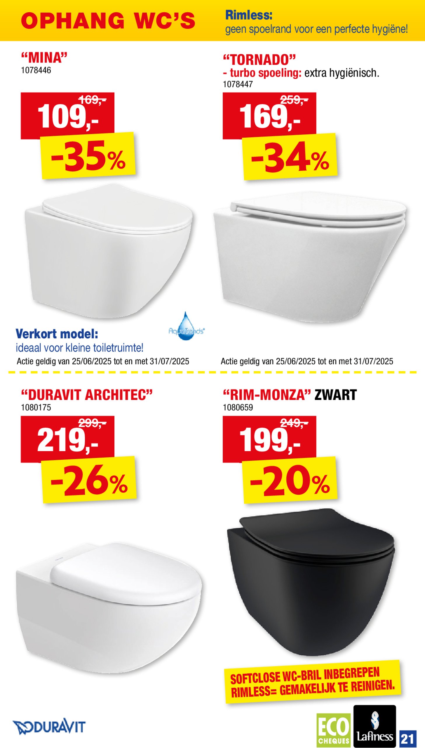 hubo - Hubo - Sanitairspecial folder geldig vanaf 09/07 - 20/07 - page: 21