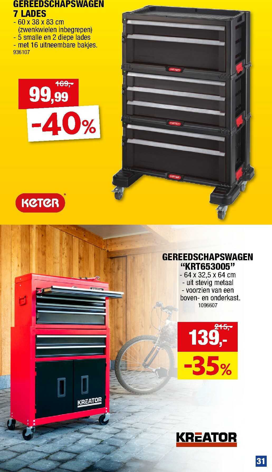 hubo - De Hubo - Gereedschap folder geldig vanaf 01/11 t/m 31/01 - page: 31