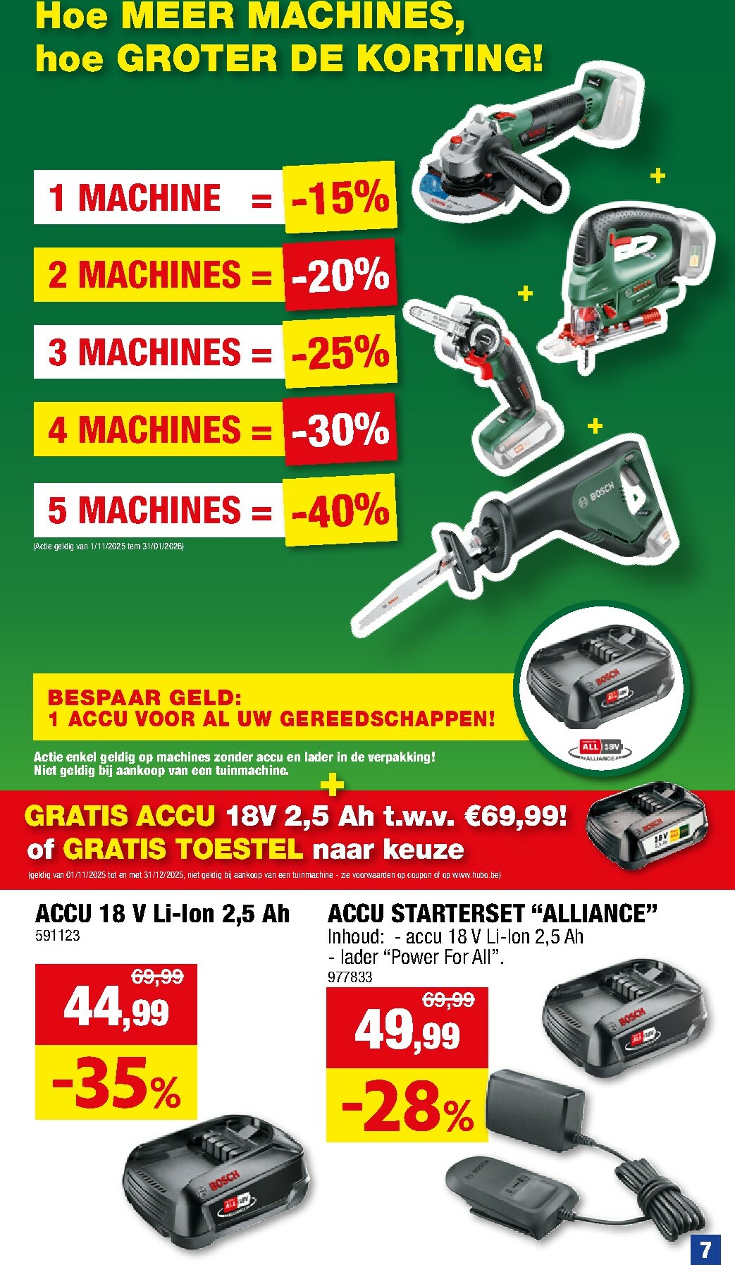 hubo - De Hubo - Gereedschap folder geldig vanaf 01/11 t/m 31/01 - page: 7