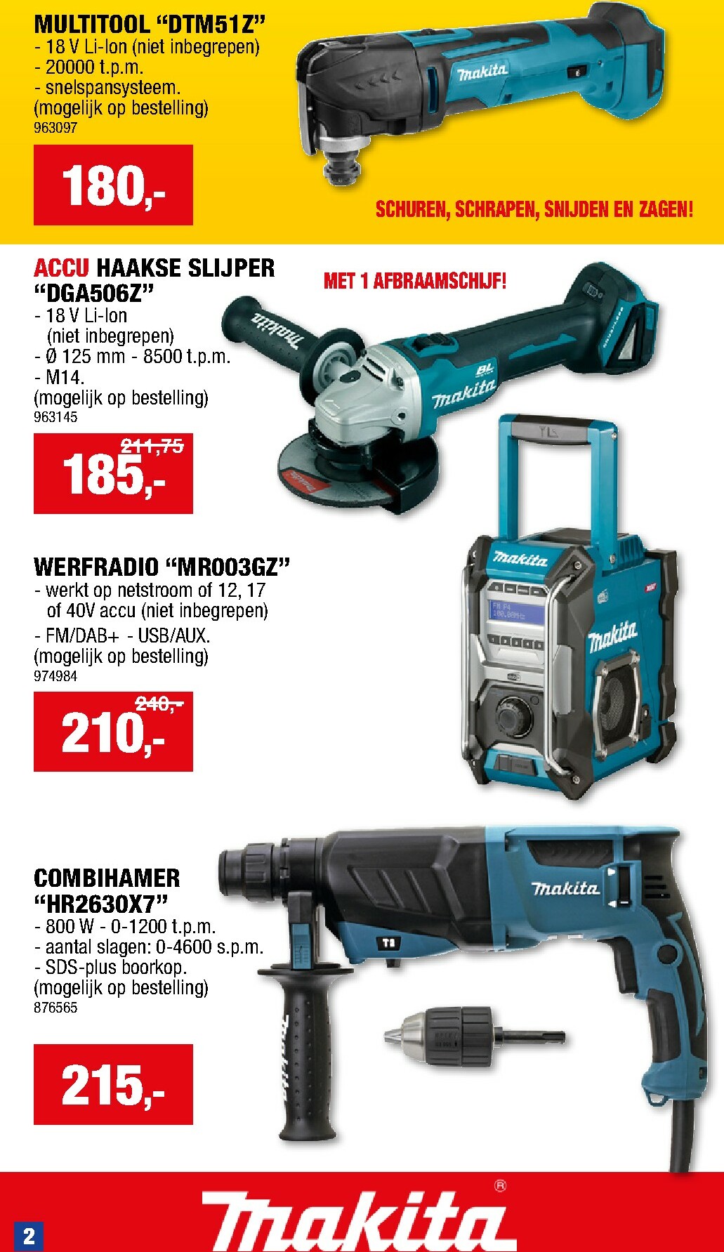 hubo - De Hubo - Gereedschap folder geldig vanaf 01/11 t/m 31/01 - page: 2