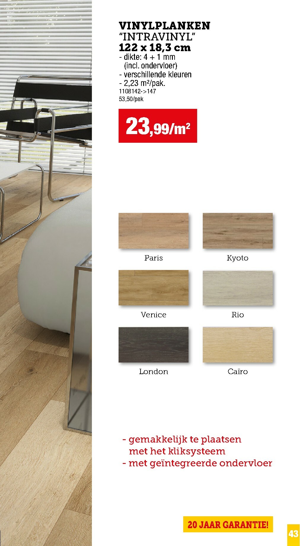 hubo - De Hubo - Vloer- en wandbekleding folder geldig vanaf 01/12 t/m 31/05 - page: 43