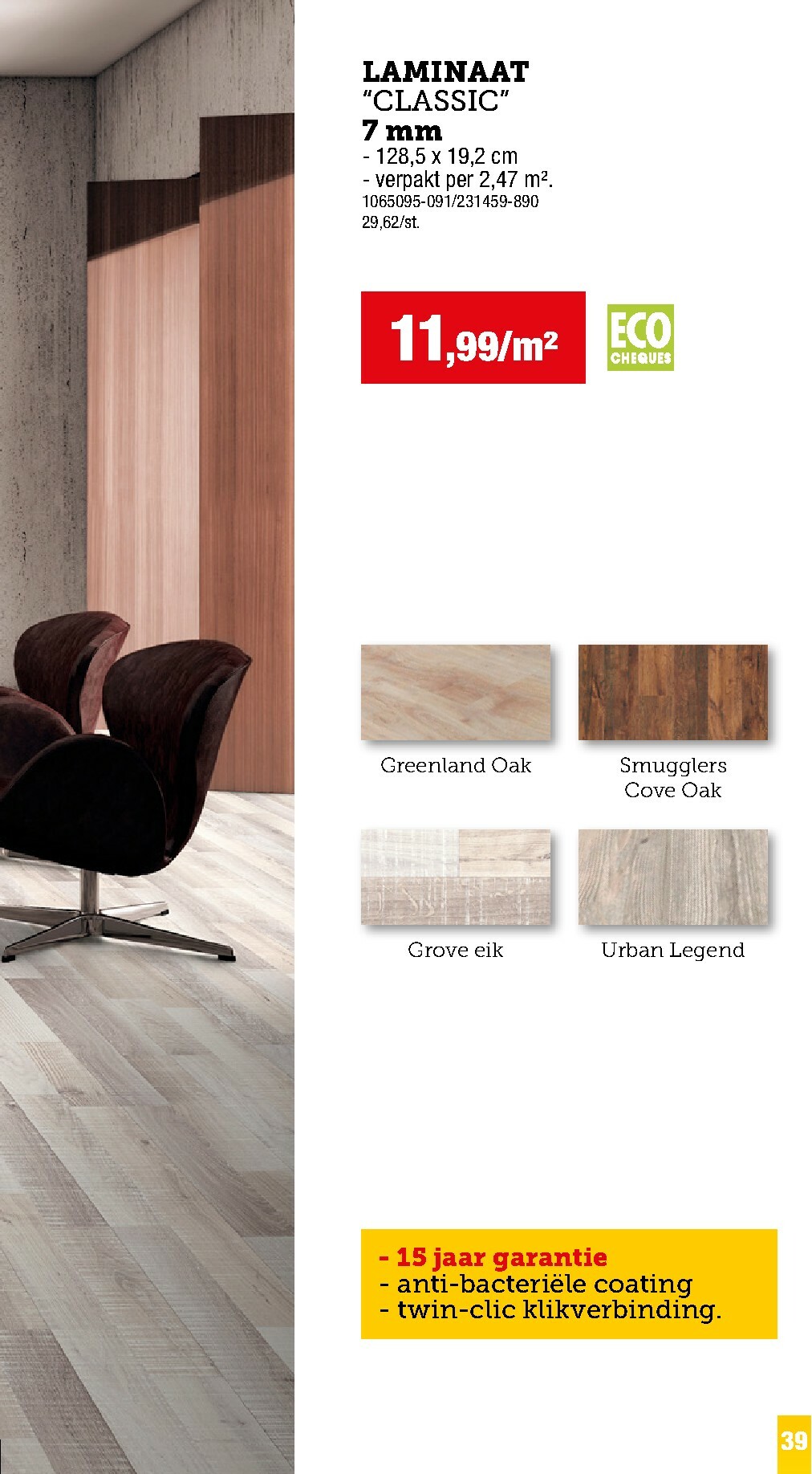 hubo - De Hubo - Vloer- en wandbekleding folder geldig vanaf 01/12 t/m 31/05 - page: 39