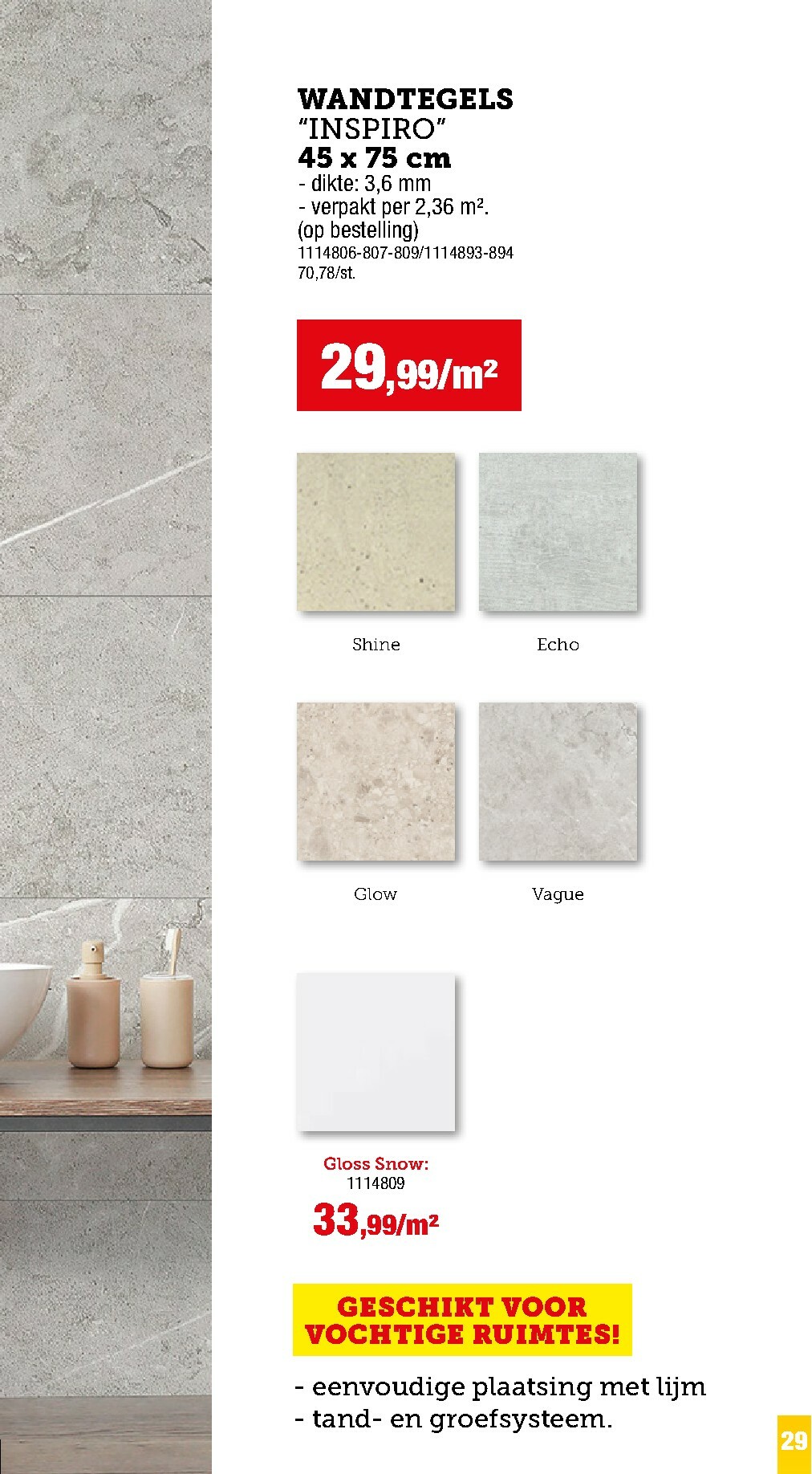 hubo - De Hubo - Vloer- en wandbekleding folder geldig vanaf 01/12 t/m 31/05 - page: 29