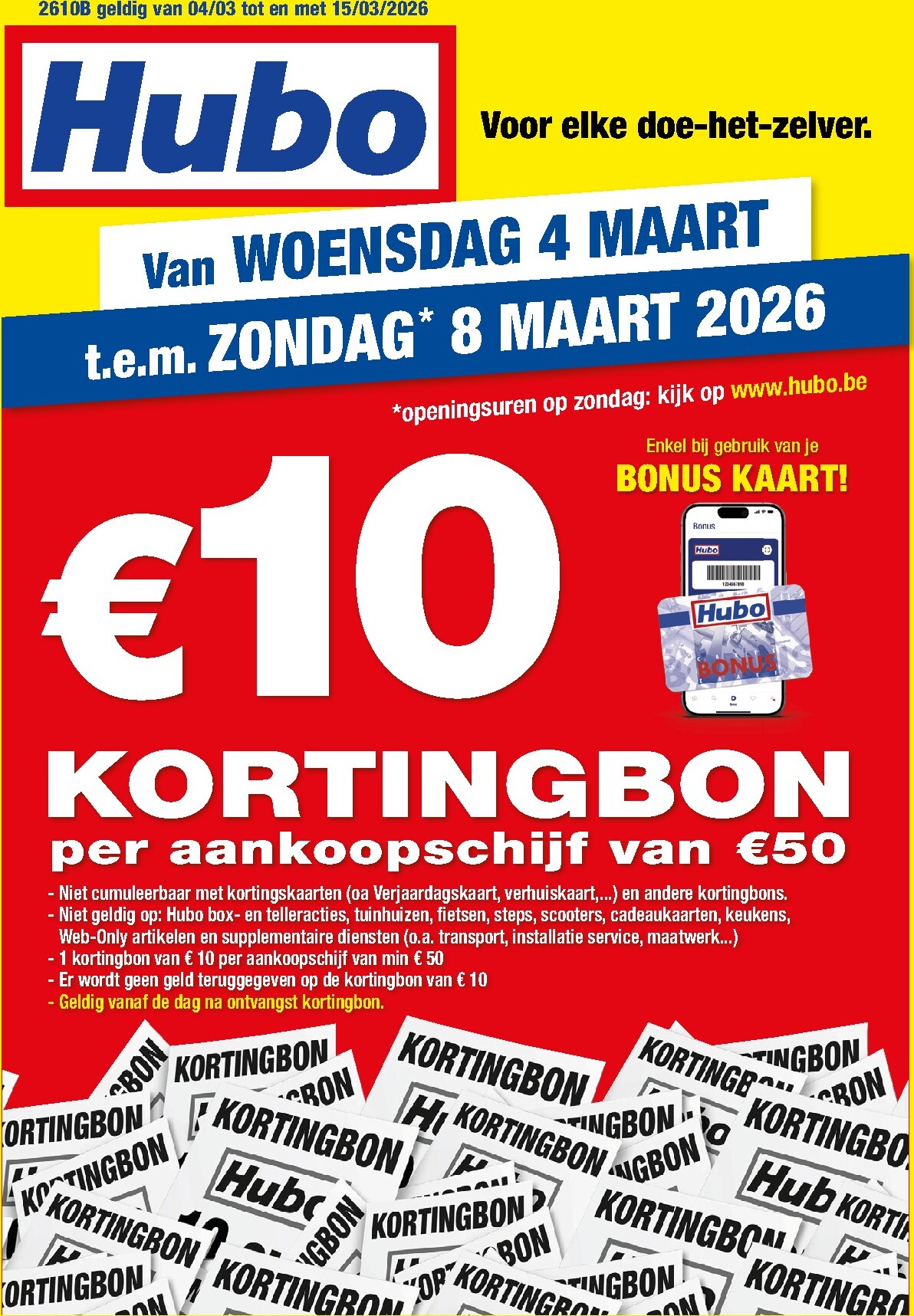 hubo - De Hubo folder geldig vanaf 04/03/2026 t/m 15/03/2026