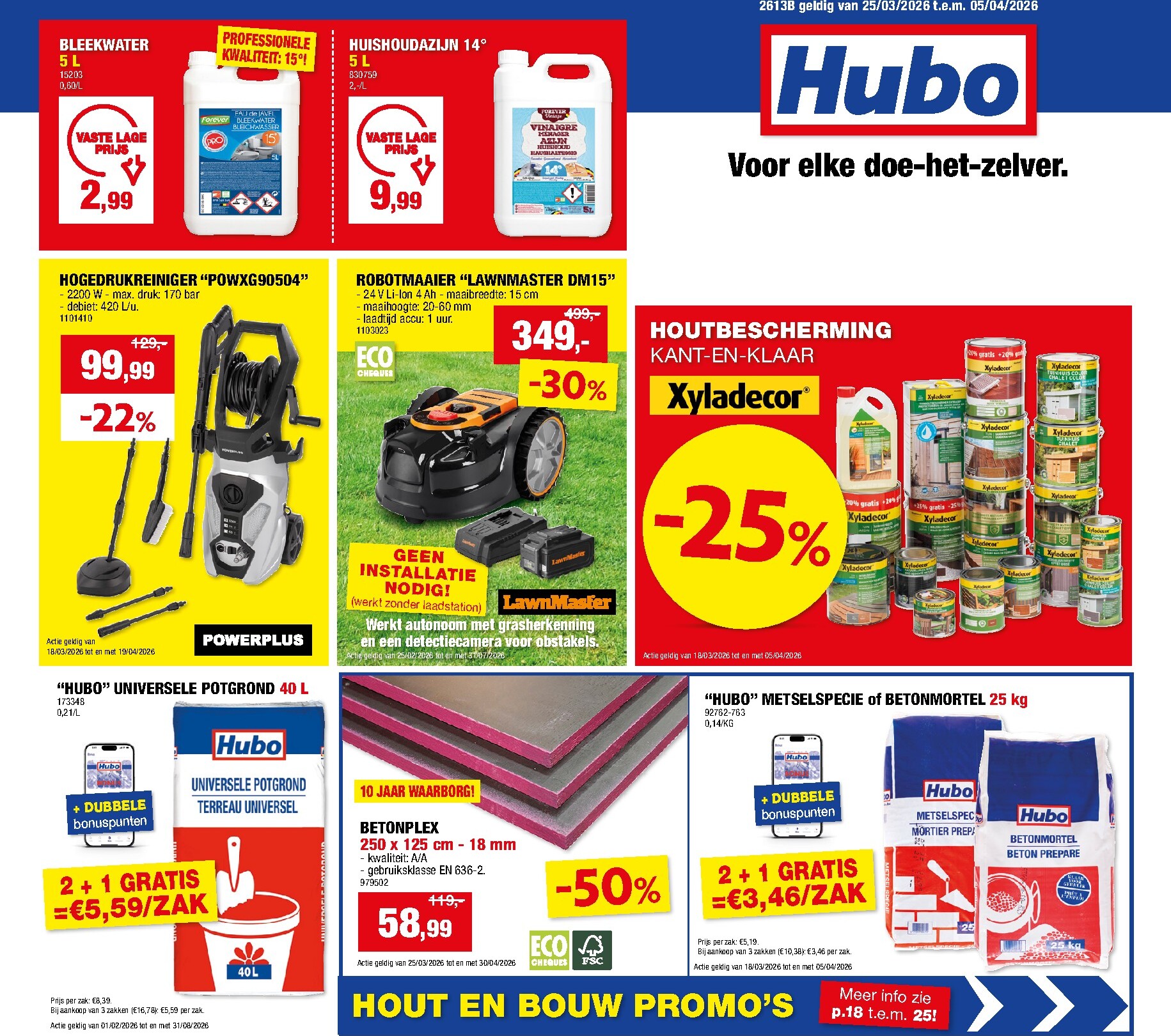 hubo - De Hubo folder geldig vanaf 25/03/2026 t/m 05/04/2026 - page: 1
