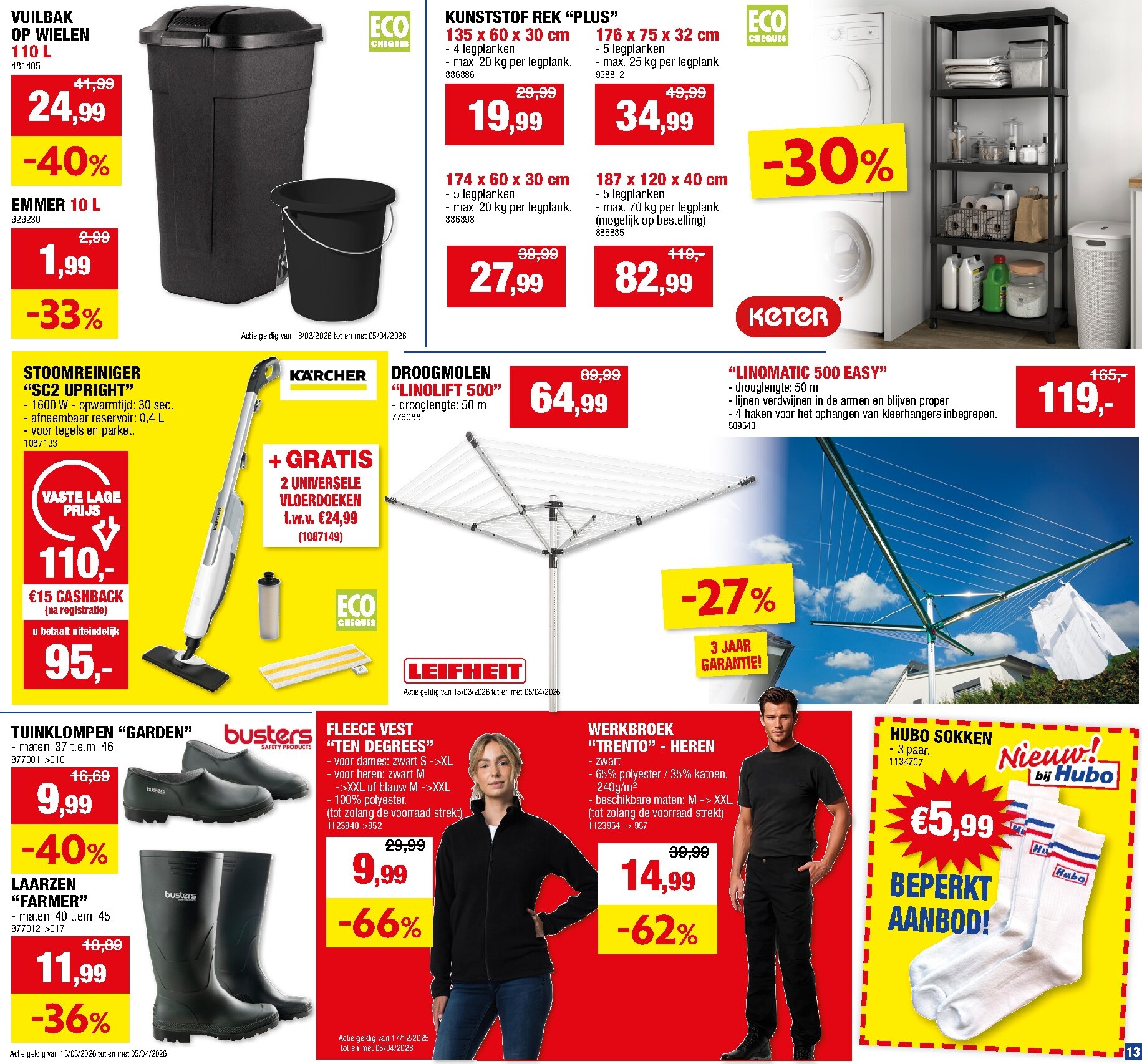 hubo - De Hubo folder geldig vanaf 25/03/2026 t/m 05/04/2026 - page: 13