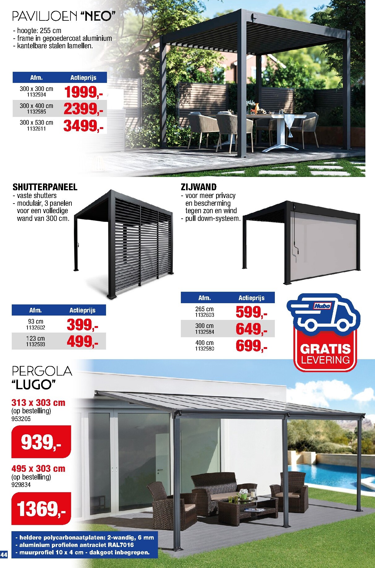hubo - De Hubo - Tuinmeubelen special folder geldig vanaf 18/03/2026 t/m 31/07/2026 - page: 44