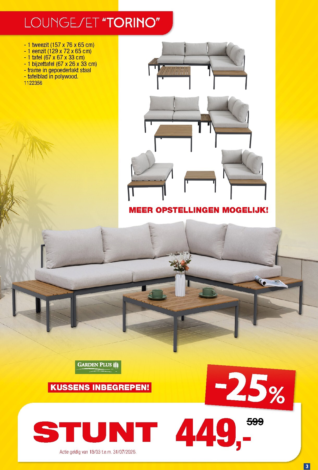 hubo - De Hubo - Tuinmeubelen special folder geldig vanaf 18/03/2026 t/m 31/07/2026 - page: 3