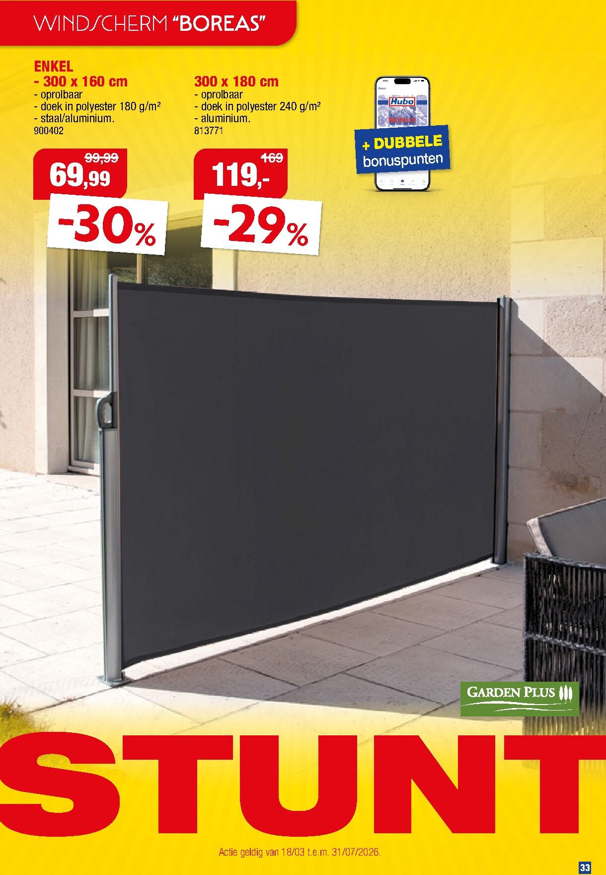 hubo - De Hubo - Tuinmeubelen special folder geldig vanaf 18/03/2026 t/m 31/07/2026 - page: 33
