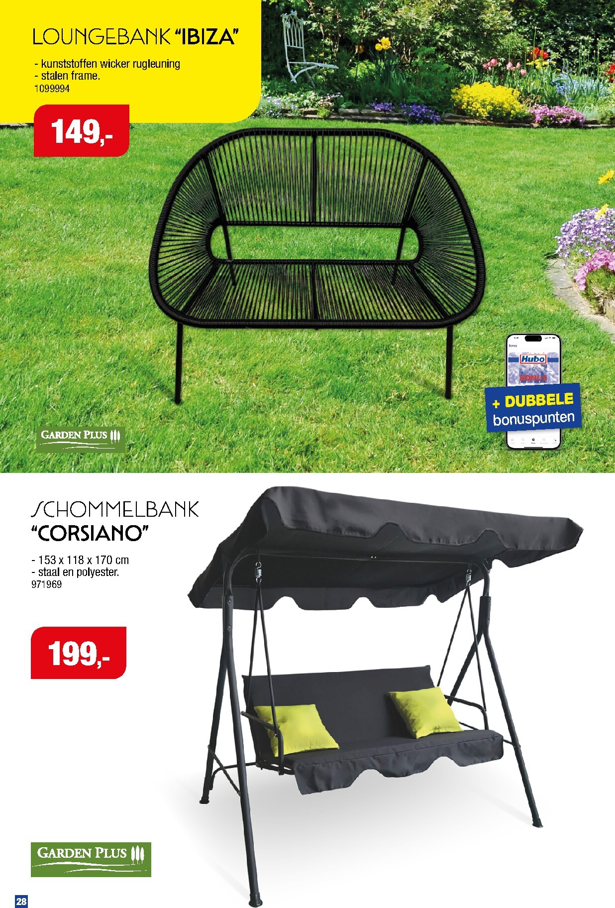 hubo - De Hubo - Tuinmeubelen special folder geldig vanaf 18/03/2026 t/m 31/07/2026 - page: 28