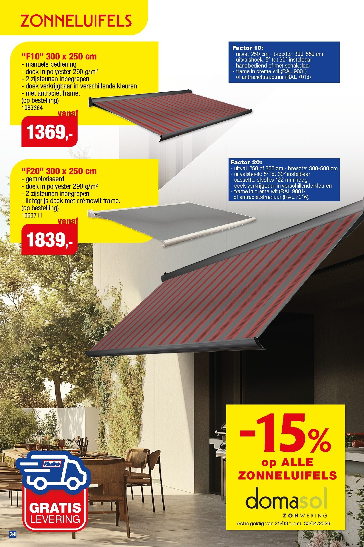 hubo - De Hubo - Tuinmeubelen special folder geldig vanaf 18/03/2026 t/m 31/07/2026 - page: 34