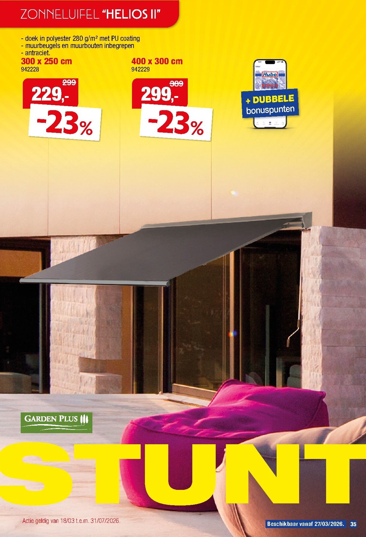 hubo - De Hubo - Tuinmeubelen special folder geldig vanaf 18/03/2026 t/m 31/07/2026 - page: 35