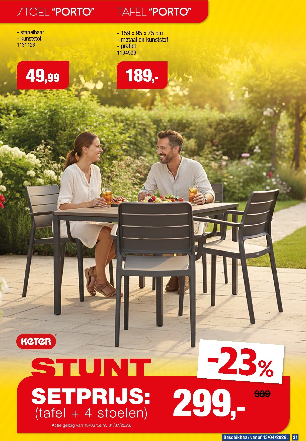 hubo - De Hubo - Tuinmeubelen special folder geldig vanaf 18/03/2026 t/m 31/07/2026 - page: 21