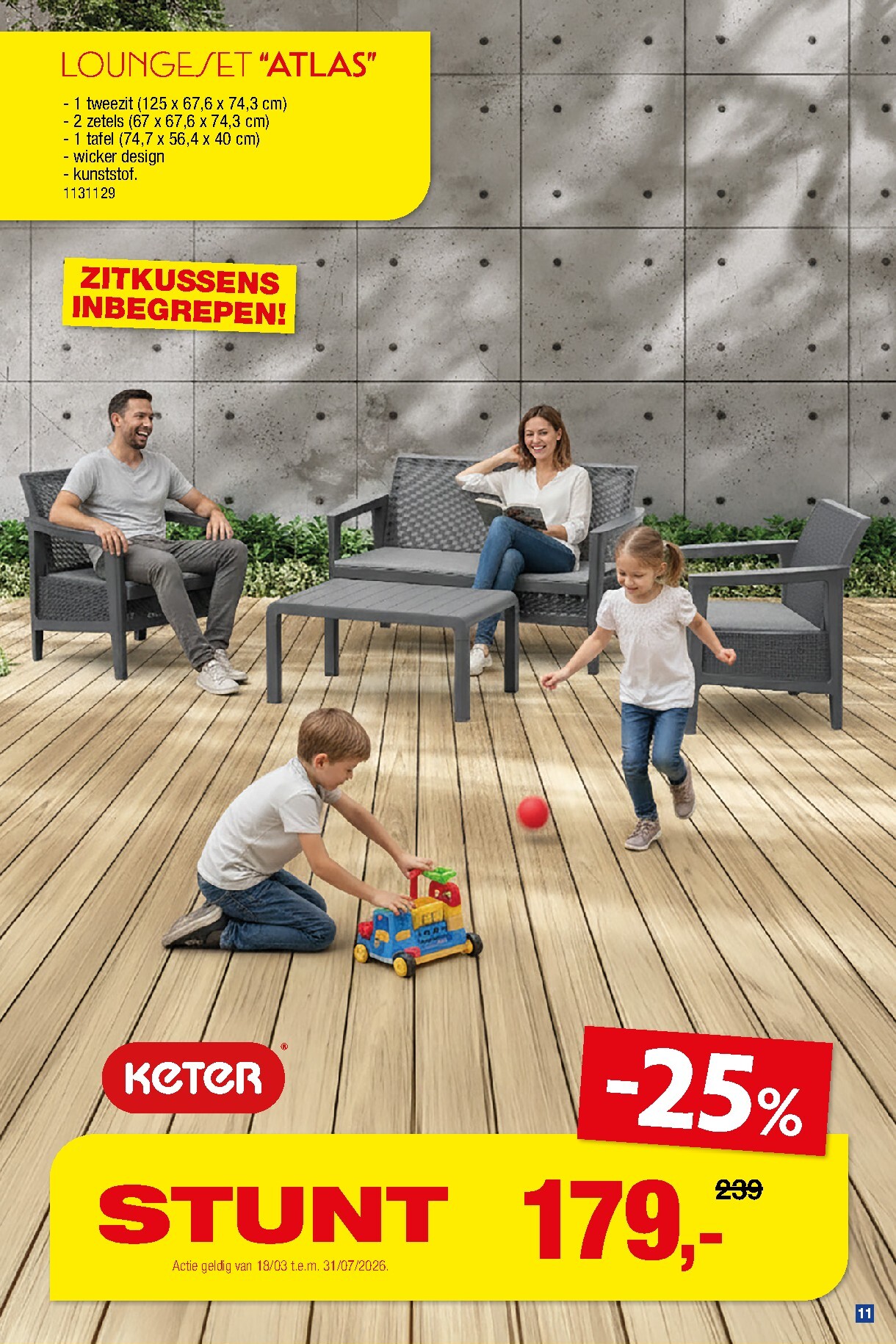 hubo - De Hubo - Tuinmeubelen special folder geldig vanaf 18/03/2026 t/m 31/07/2026 - page: 11