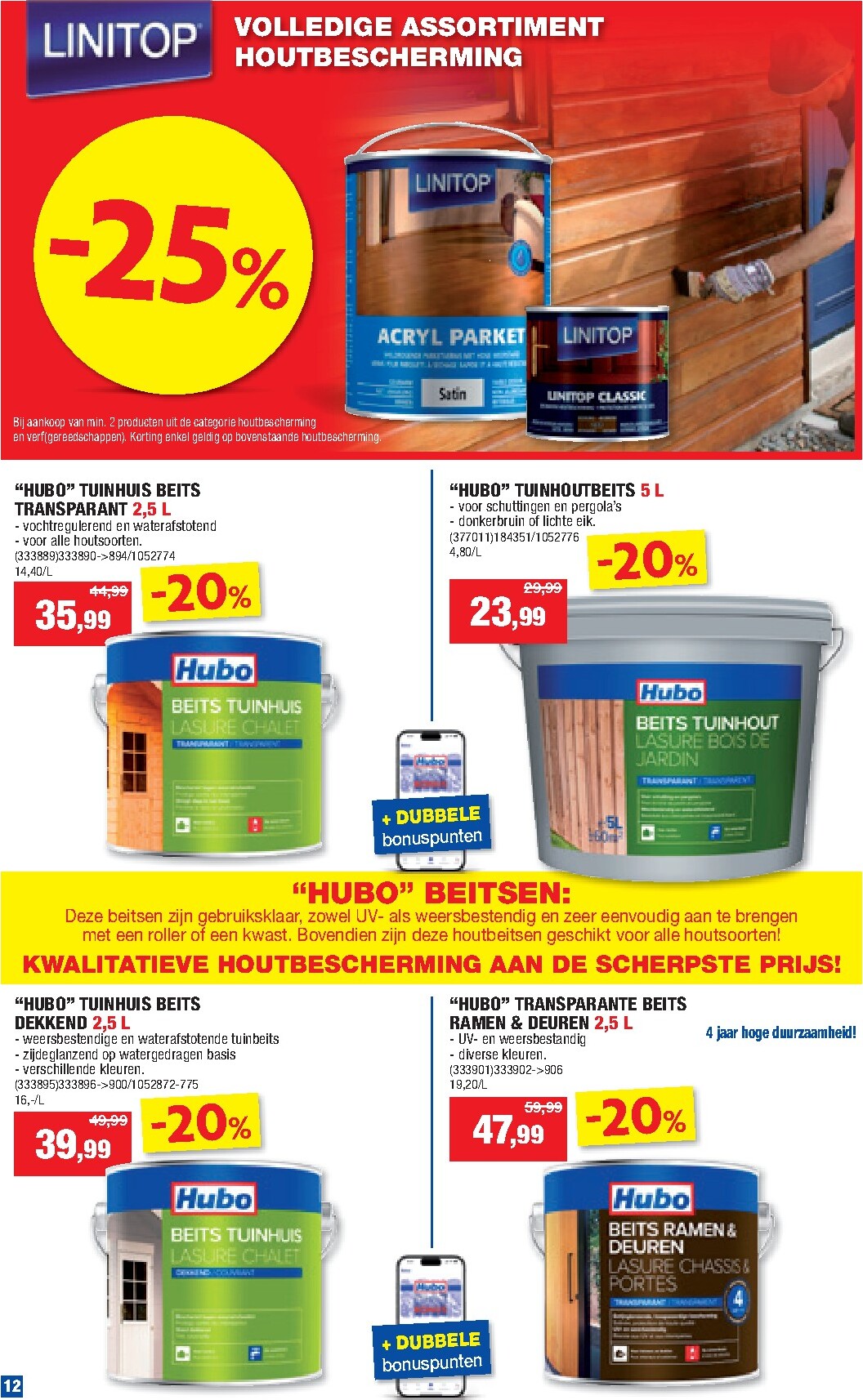 hubo - Huidige Hubo folder geldig van woensdag 08/04/2026 tot zondag 19/04/2026 - page: 12