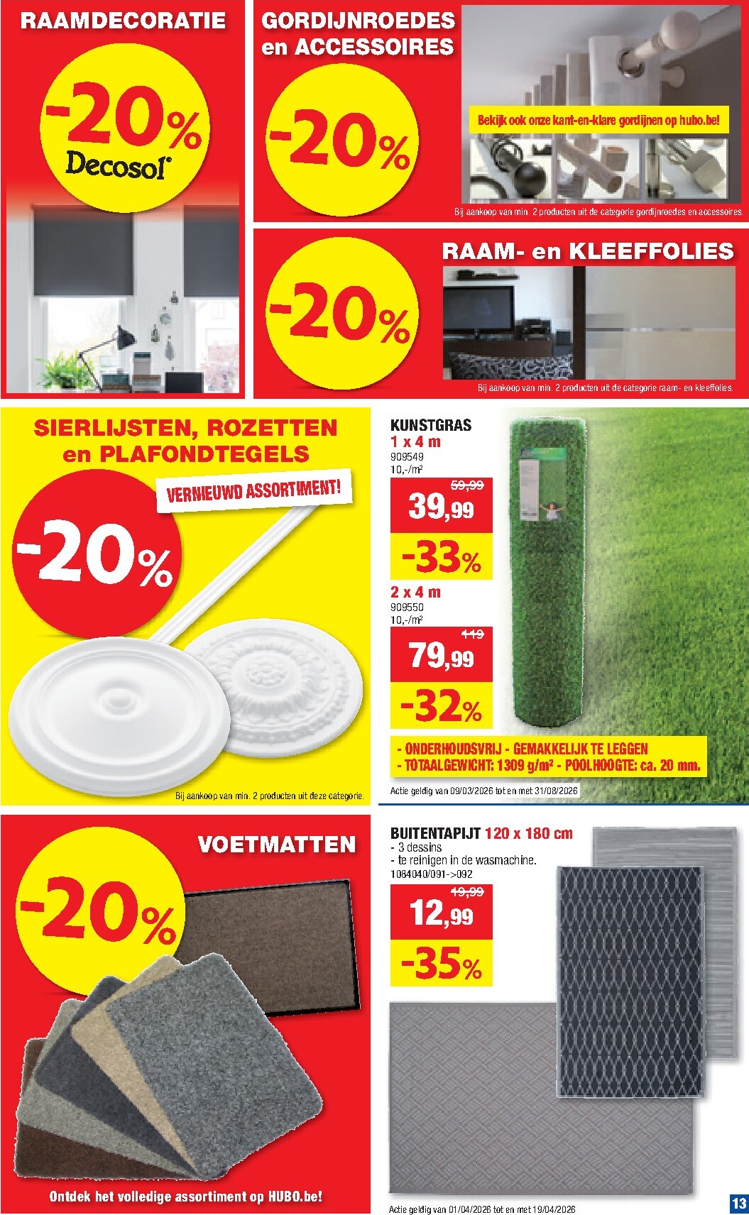 hubo - Huidige Hubo folder geldig van woensdag 08/04/2026 tot zondag 19/04/2026 - page: 13