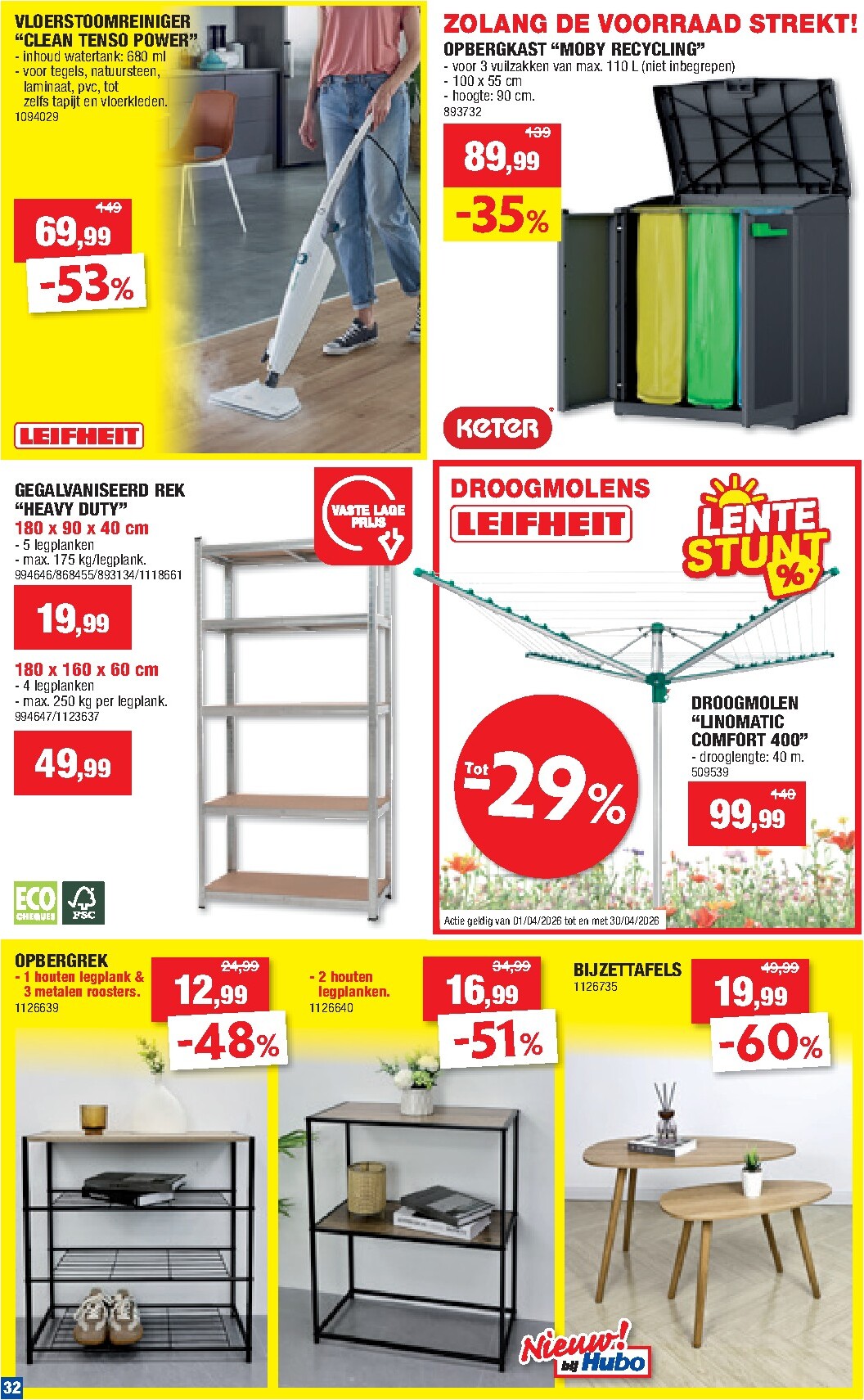 hubo - Huidige Hubo folder geldig van woensdag 08/04/2026 tot zondag 19/04/2026 - page: 33