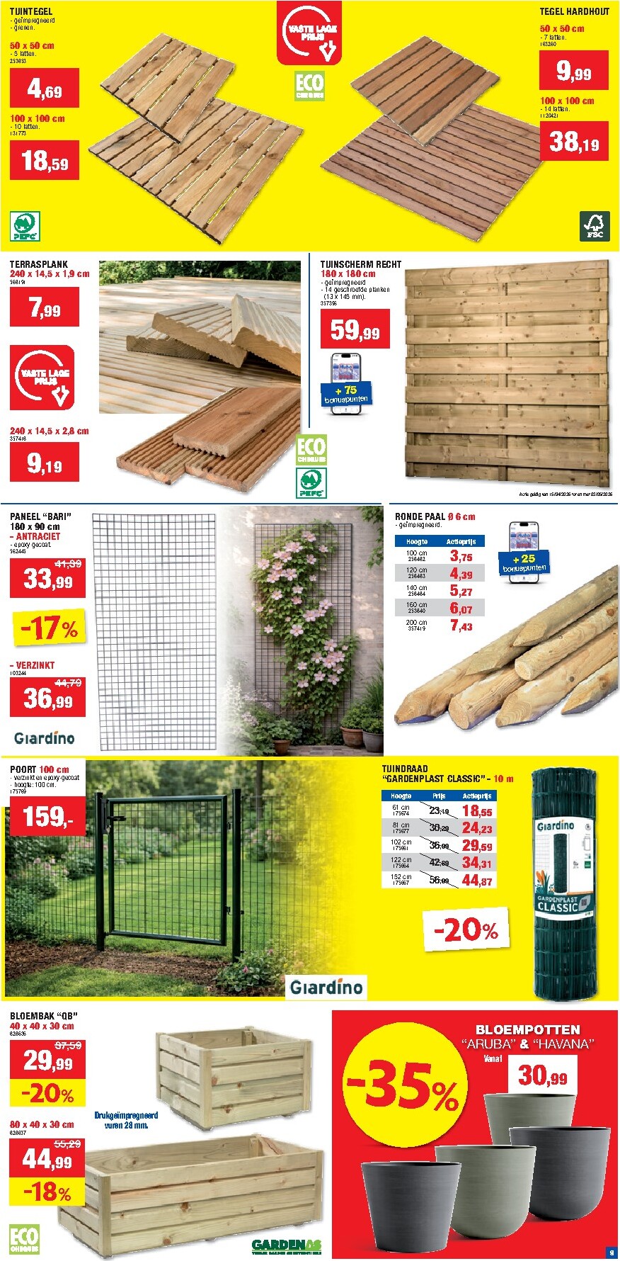 hubo - Huidige Hubo folder geldig van woensdag 15/04/2026 tot zondag 26/04/2026 - page: 9