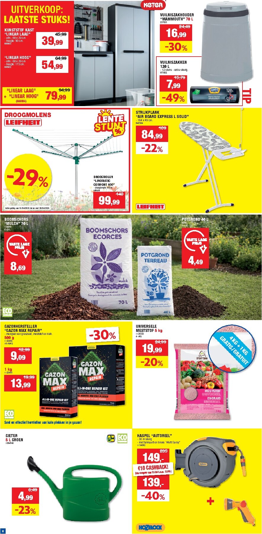 hubo - Huidige Hubo folder geldig van woensdag 15/04/2026 tot zondag 26/04/2026 - page: 8