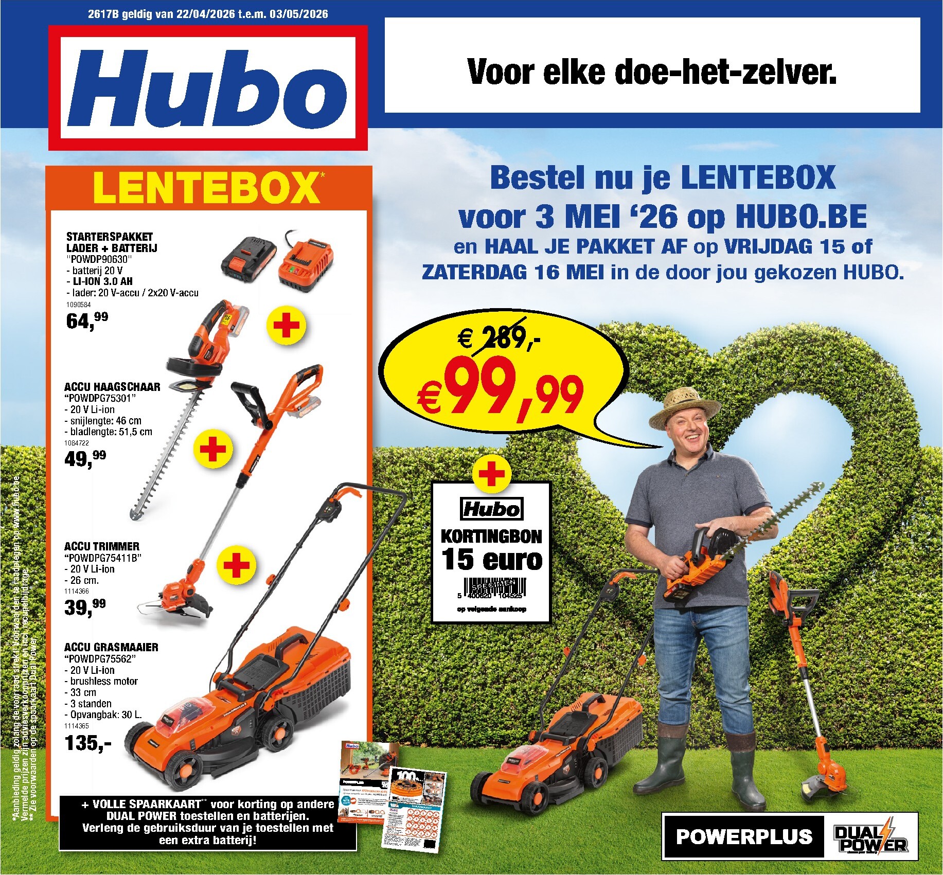 hubo - Huidige Hubo folder geldig van woensdag 22/04/2026 tot zondag 03/05/2026 - page: 1
