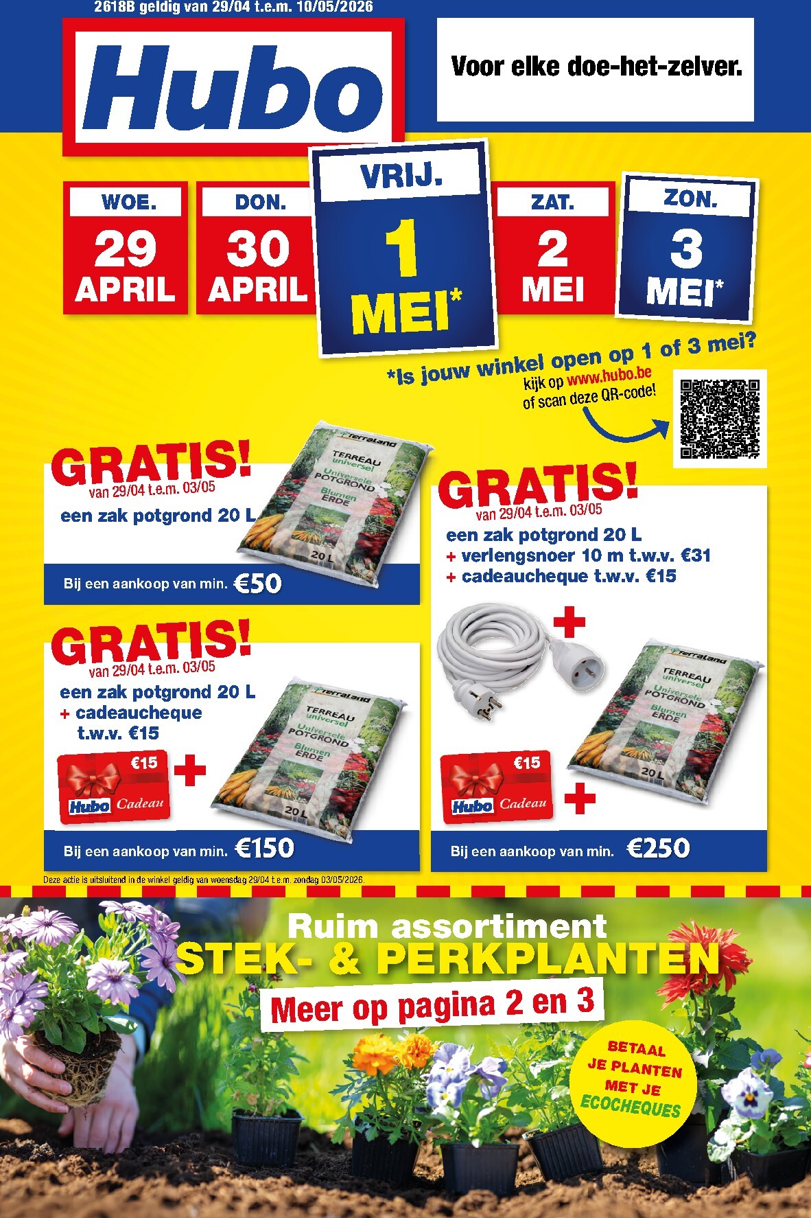 hubo - Huidige Hubo folder geldig van woensdag 29/04/2026 tot zondag 10/05/2026