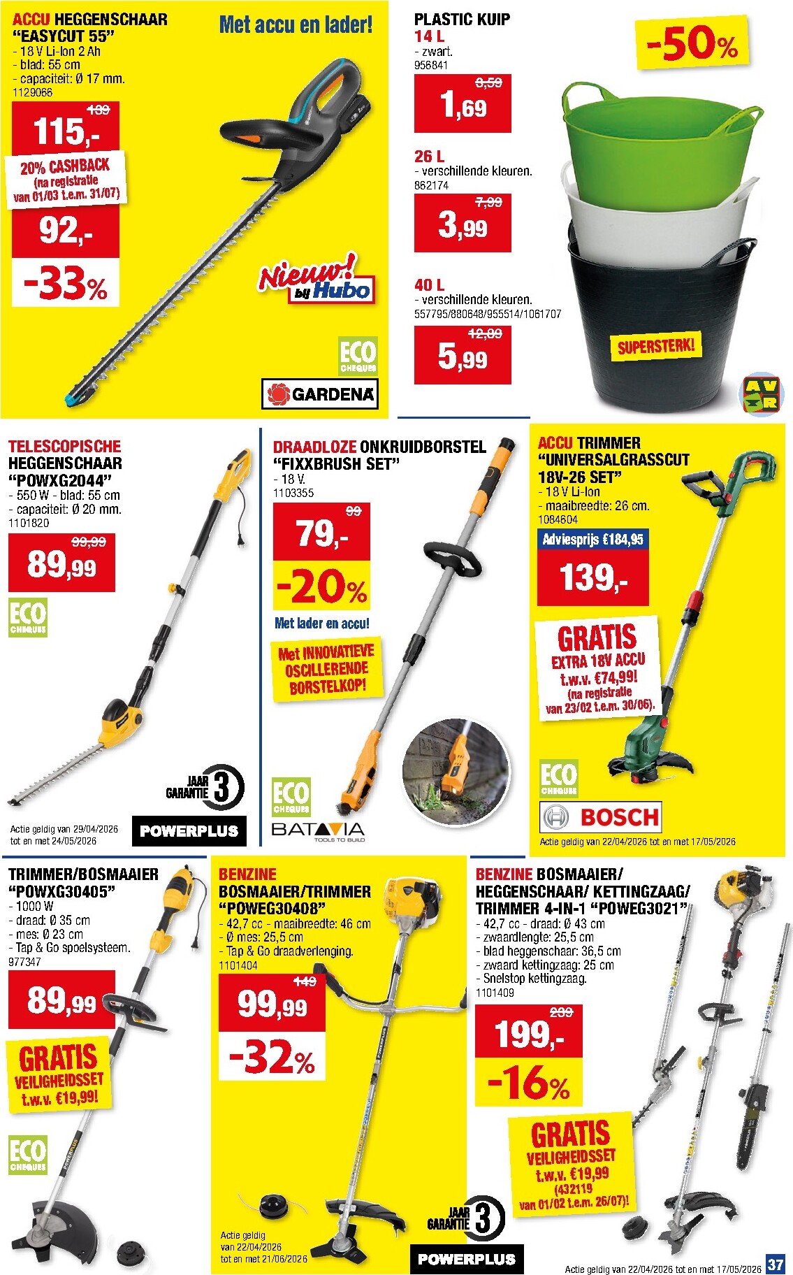 hubo - Huidige Hubo folder geldig van woensdag 29/04/2026 tot zondag 10/05/2026 - page: 37