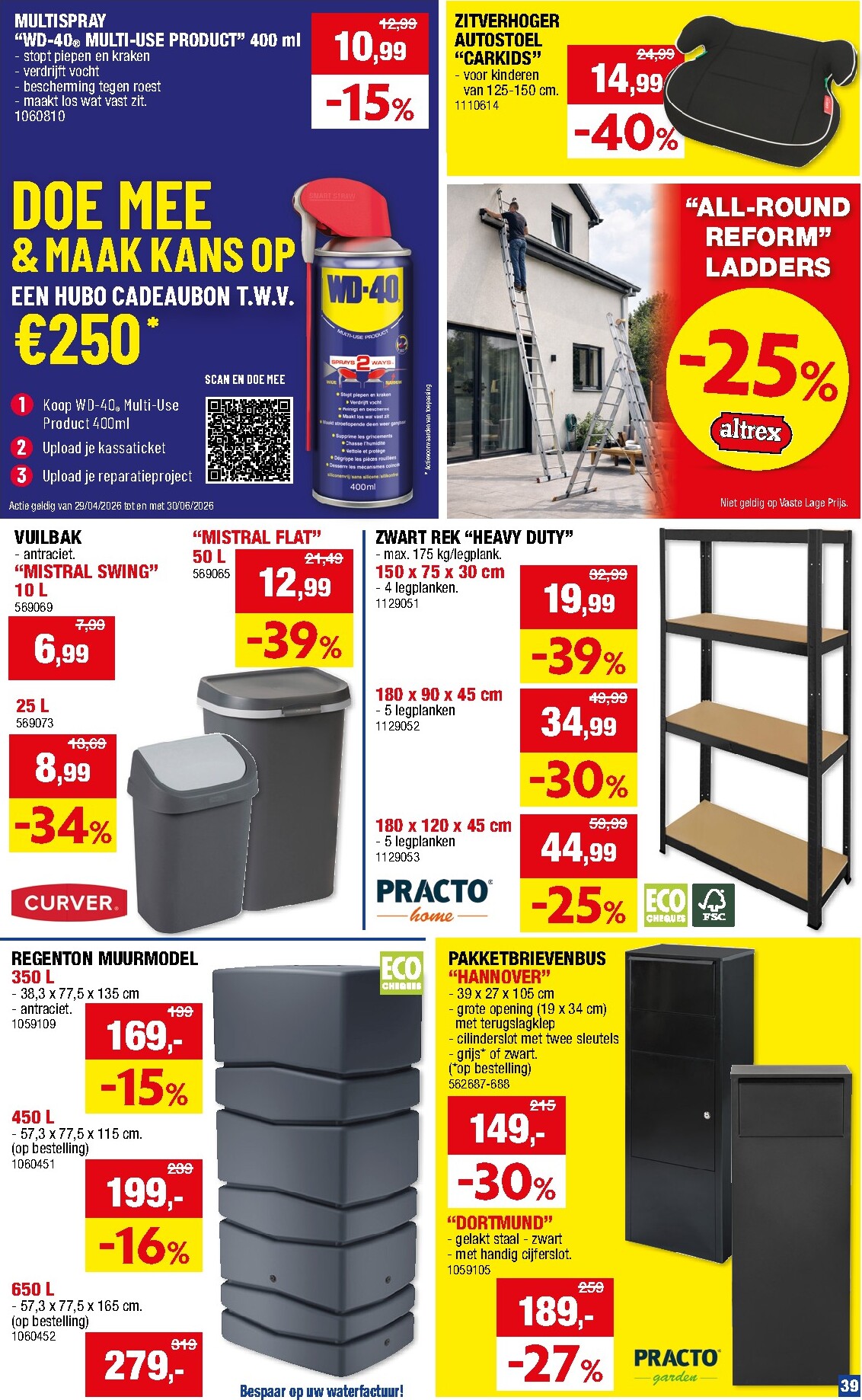 hubo - Huidige Hubo folder geldig van woensdag 29/04/2026 tot zondag 10/05/2026 - page: 39