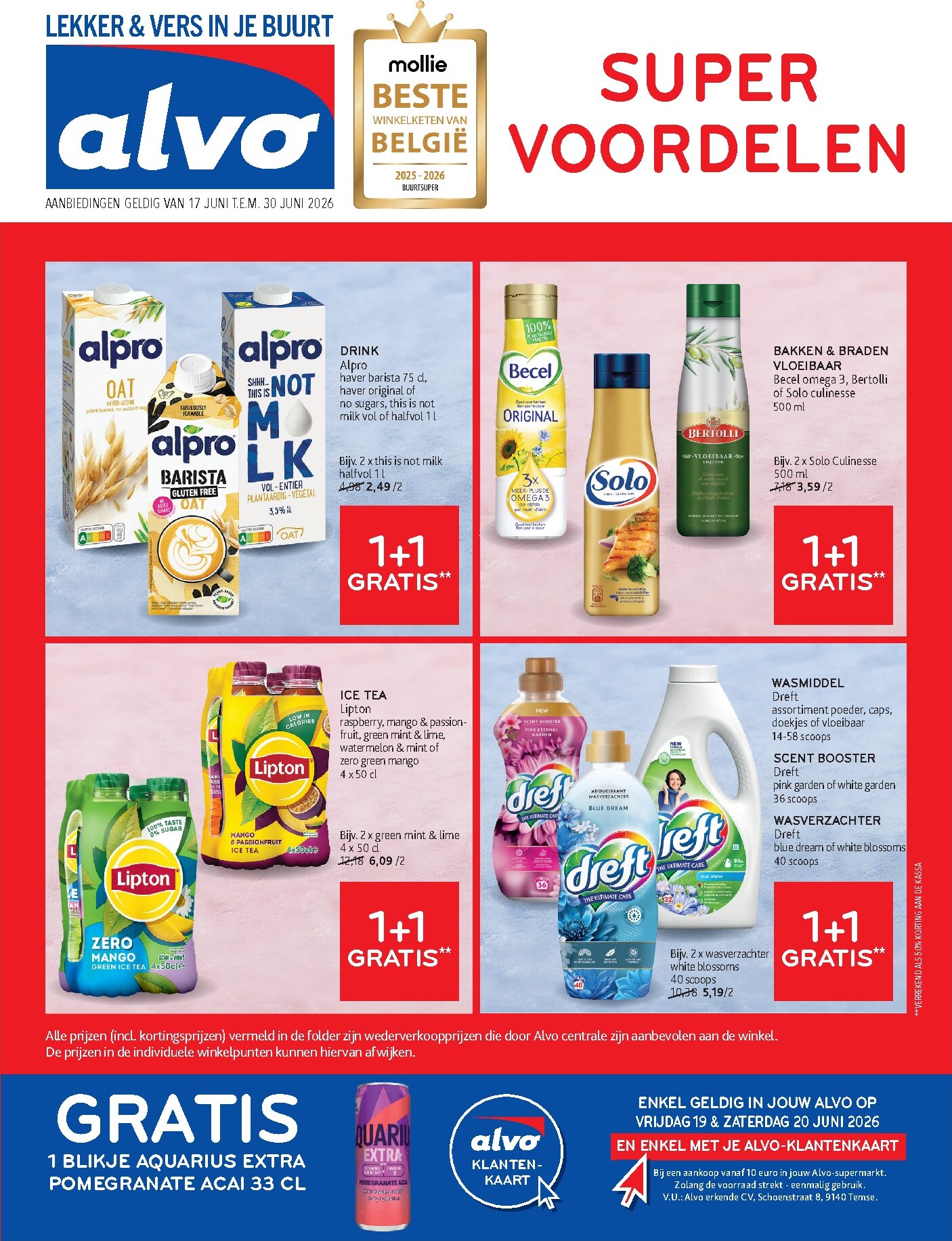 alvo - Huidige Alvo folder geldig van woensdag 17/06/2026 tot dinsdag 30/06/2026