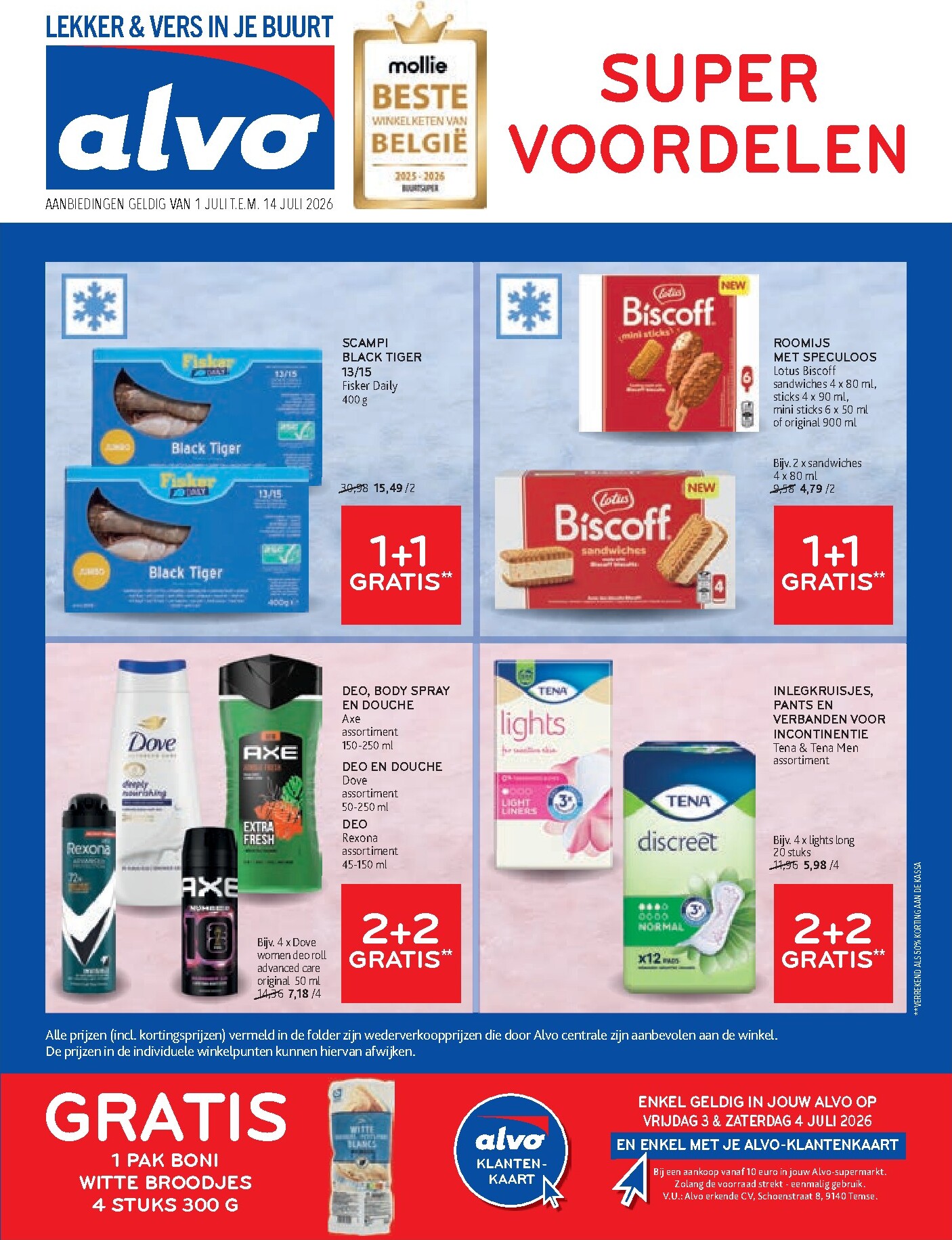 alvo - Huidige Alvo folder geldig van woensdag 01/07/2026 tot dinsdag 14/07/2026 - page: 1
