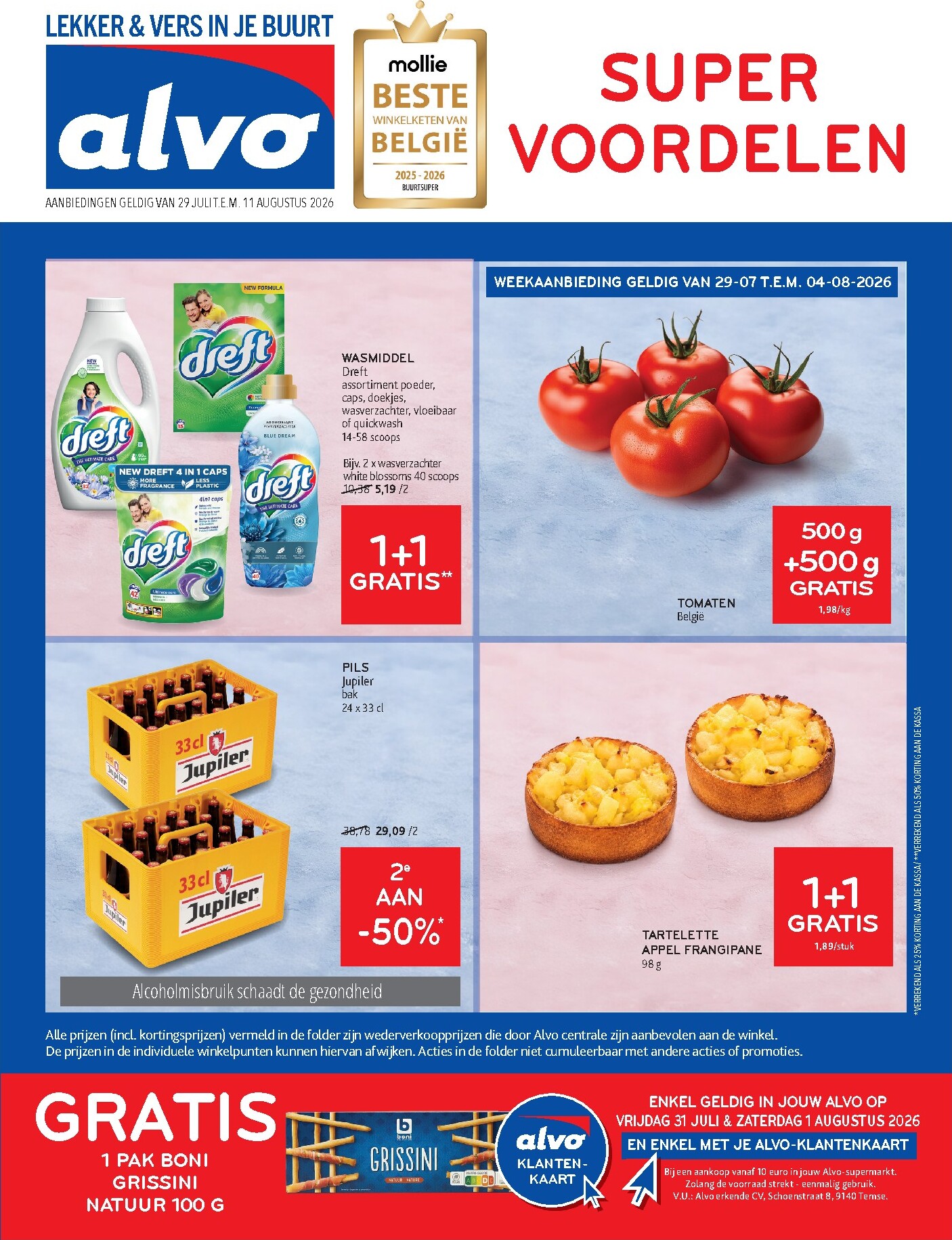 alvo - Huidige Alvo folder geldig van woensdag 29/07/2026 tot dinsdag 11/08/2026 - page: 1
