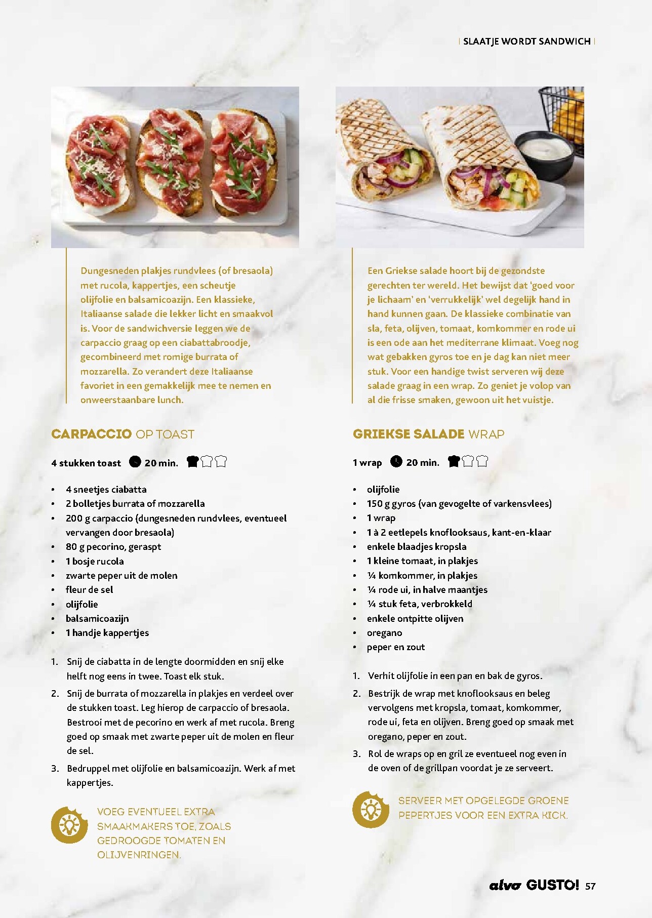 alvo - De Alvo - Gusto folder geldig vanaf 25/03/2026 t/m 31/05/2026 - page: 57