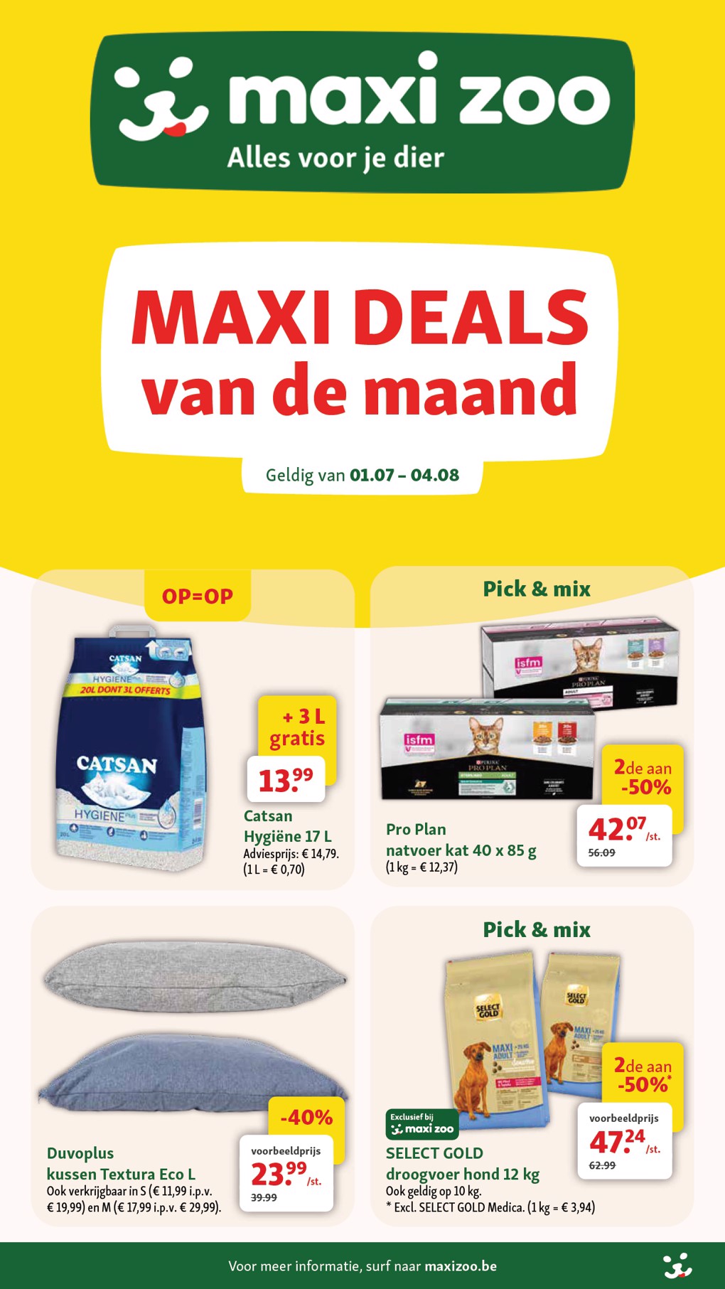 maxizoo - Huidige Maxizoo folder geldig van woensdag 01/07/2026 tot dinsdag 04/08/2026 - page: 1