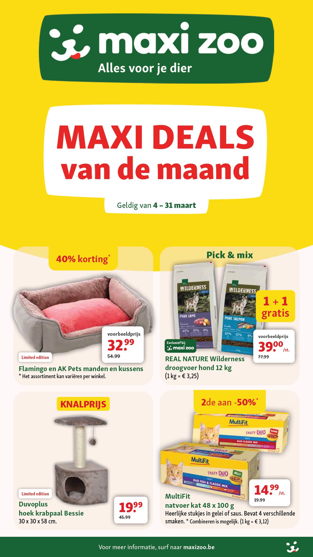 maxizoo - De Maxizoo folder geldig vanaf 04/03/2026 t/m 31/03/2026