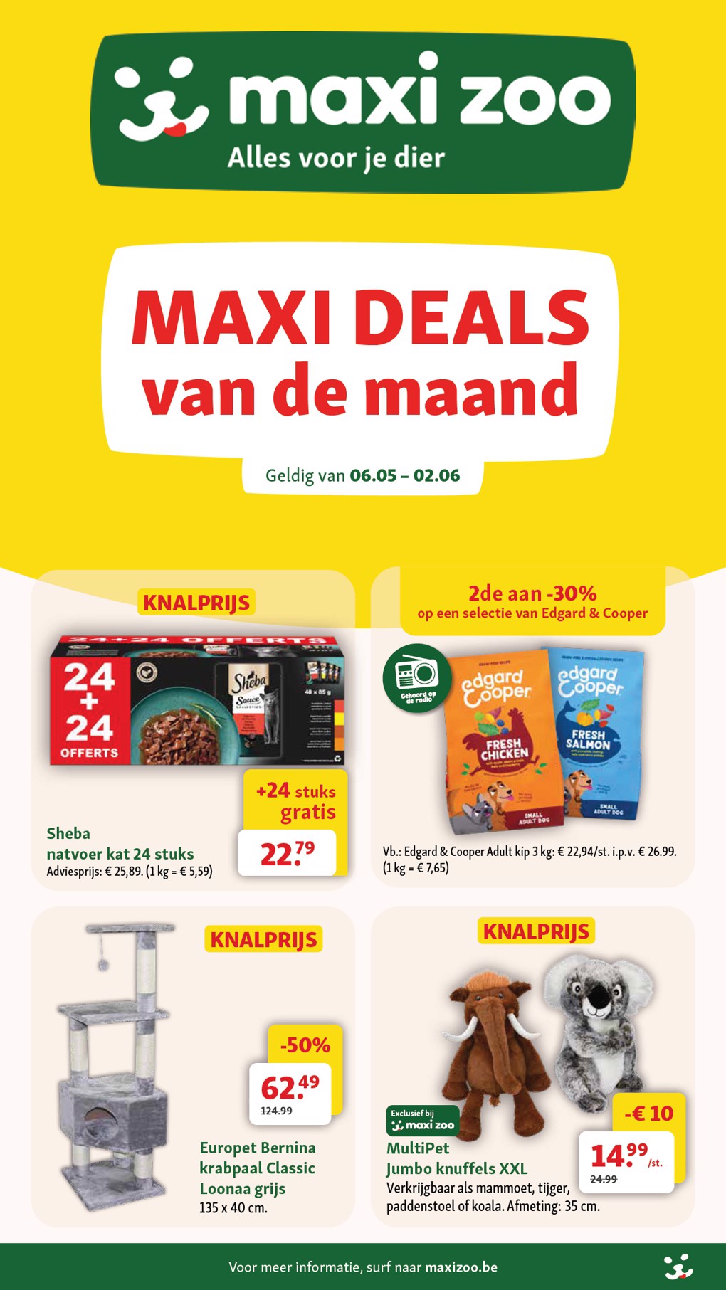 maxizoo - Huidige Maxizoo folder geldig van woensdag 06/05/2026 tot dinsdag 02/06/2026