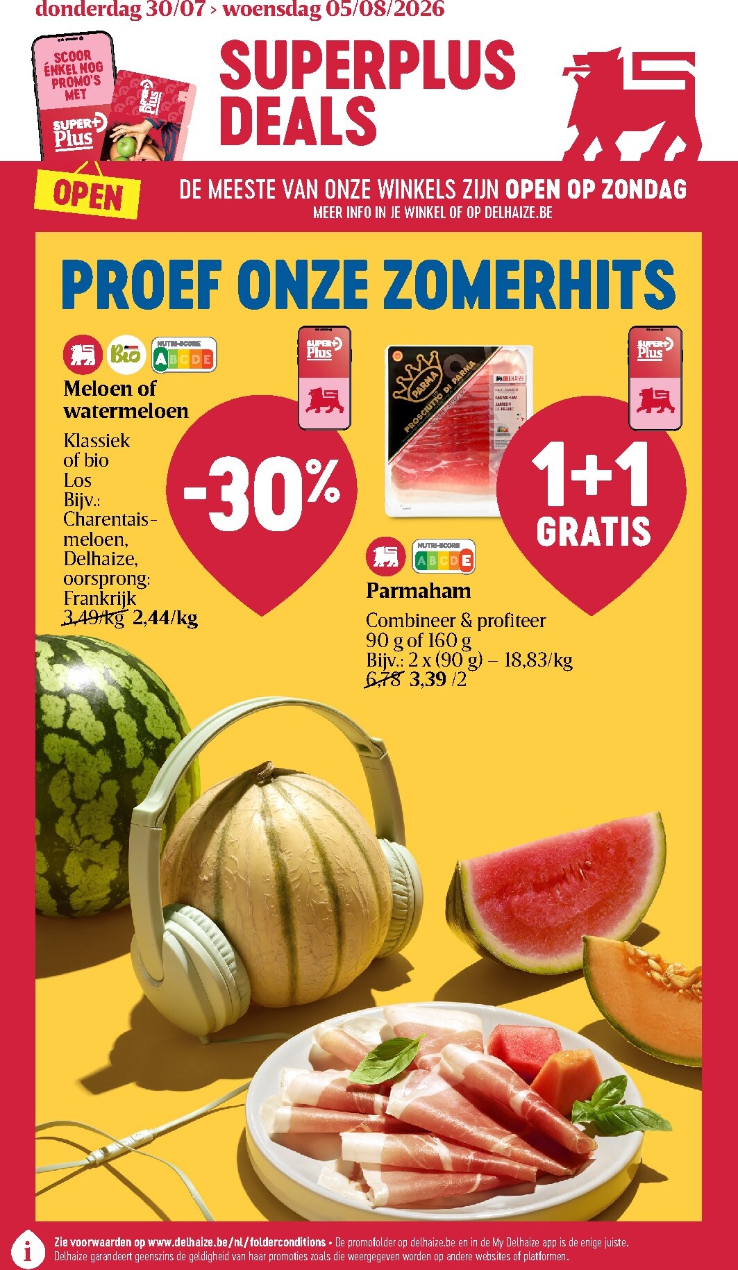 delhaize - Toekomstige Delhaize folder geldig van donderdag 30/07/2026 tot woensdag 05/08/2026 - page: 1