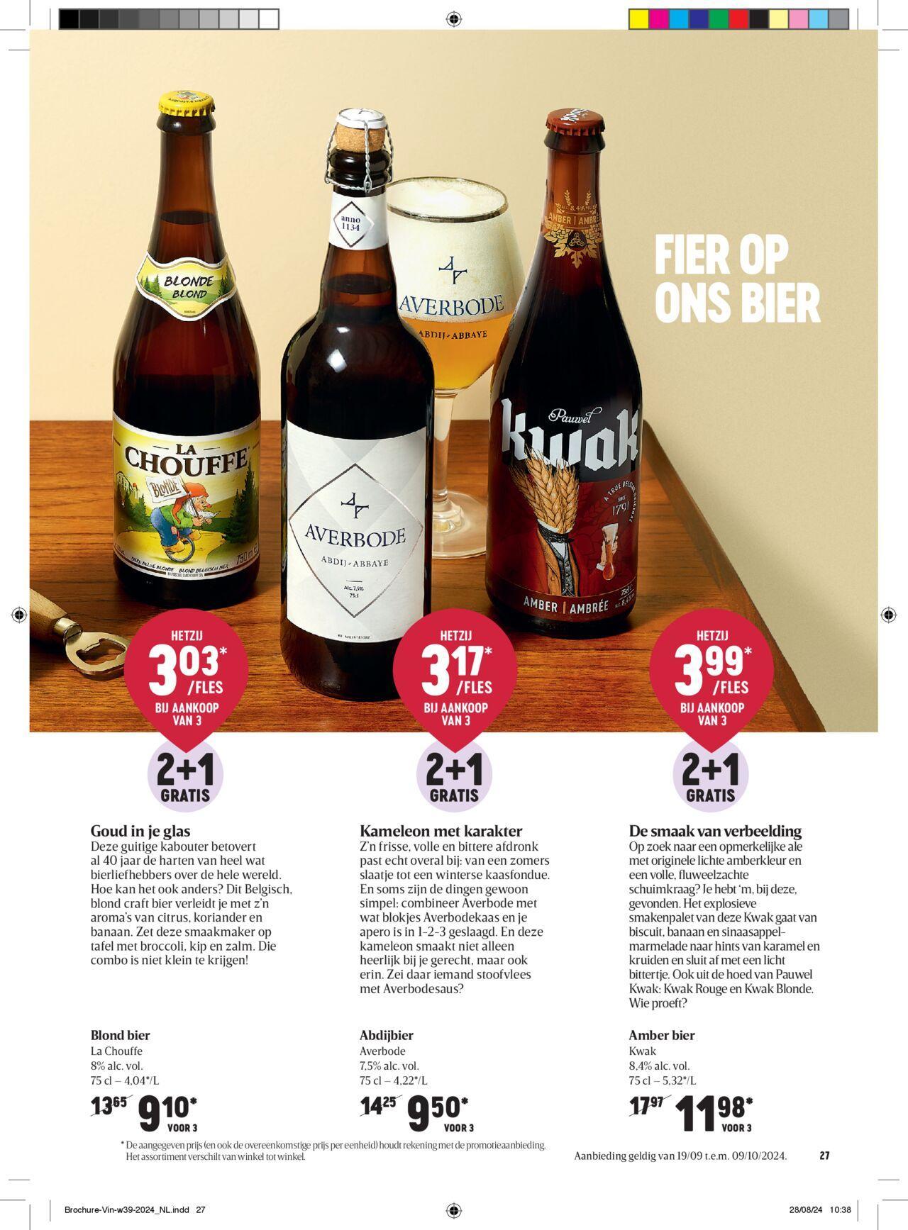 delhaize - Delhaize Wijn en bier brochure 19/09/2024 t/m 09/10/2024 - page: 27