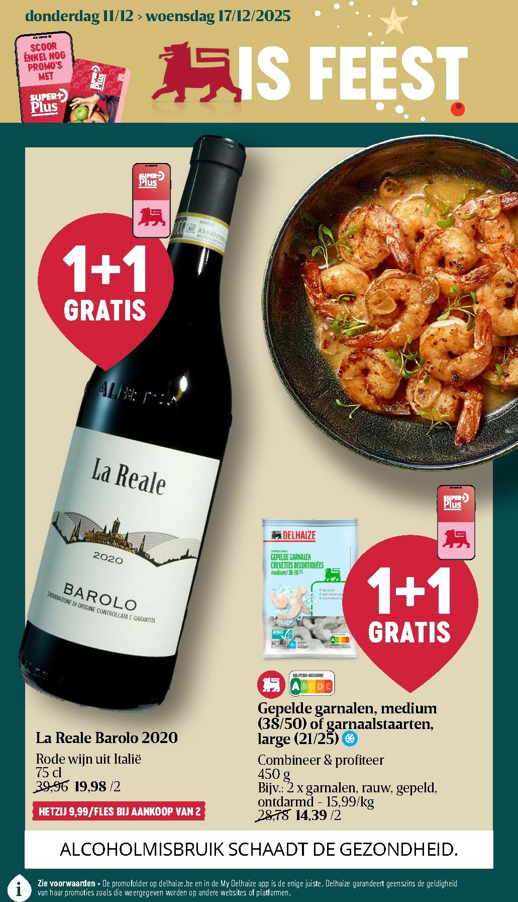 delhaize - De Delhaize folder geldig vanaf 11/12 t/m 17/12 - page: 1